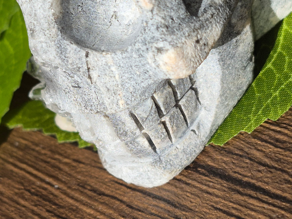 🤍 Frozen Quartz Cluster Skull ⭐