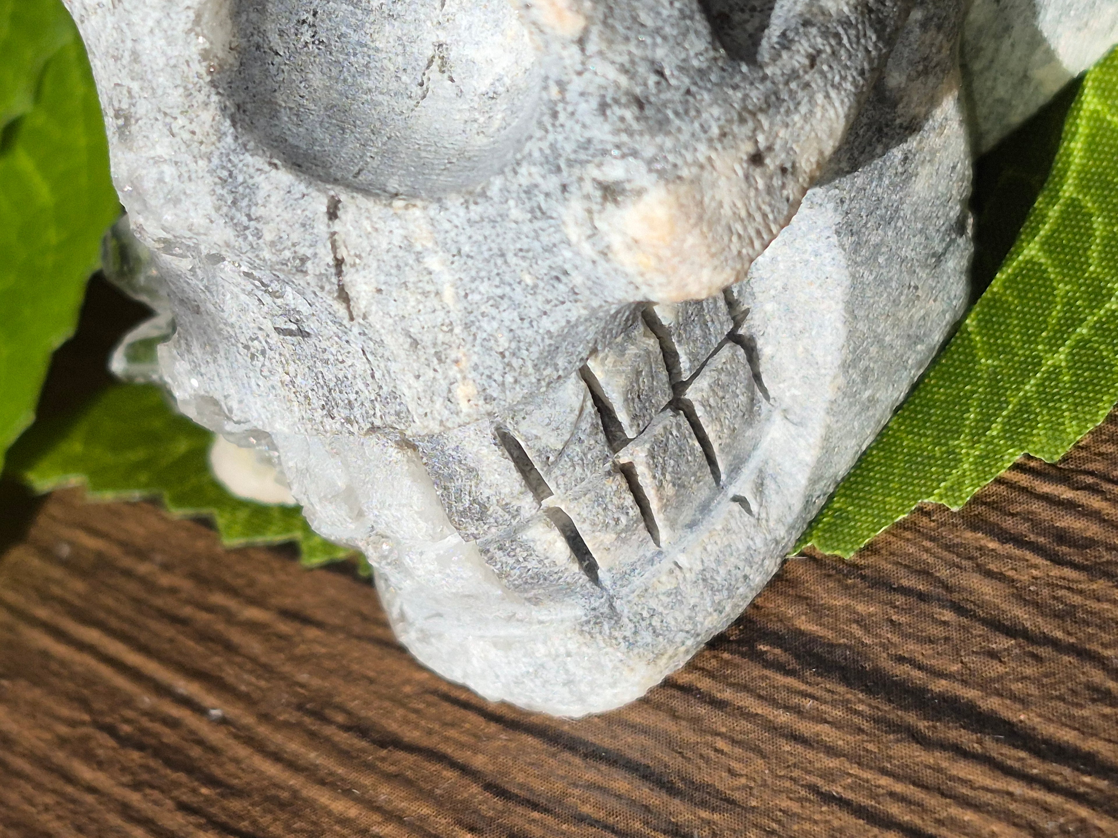🤍 Frozen Quartz Cluster Skull ⭐