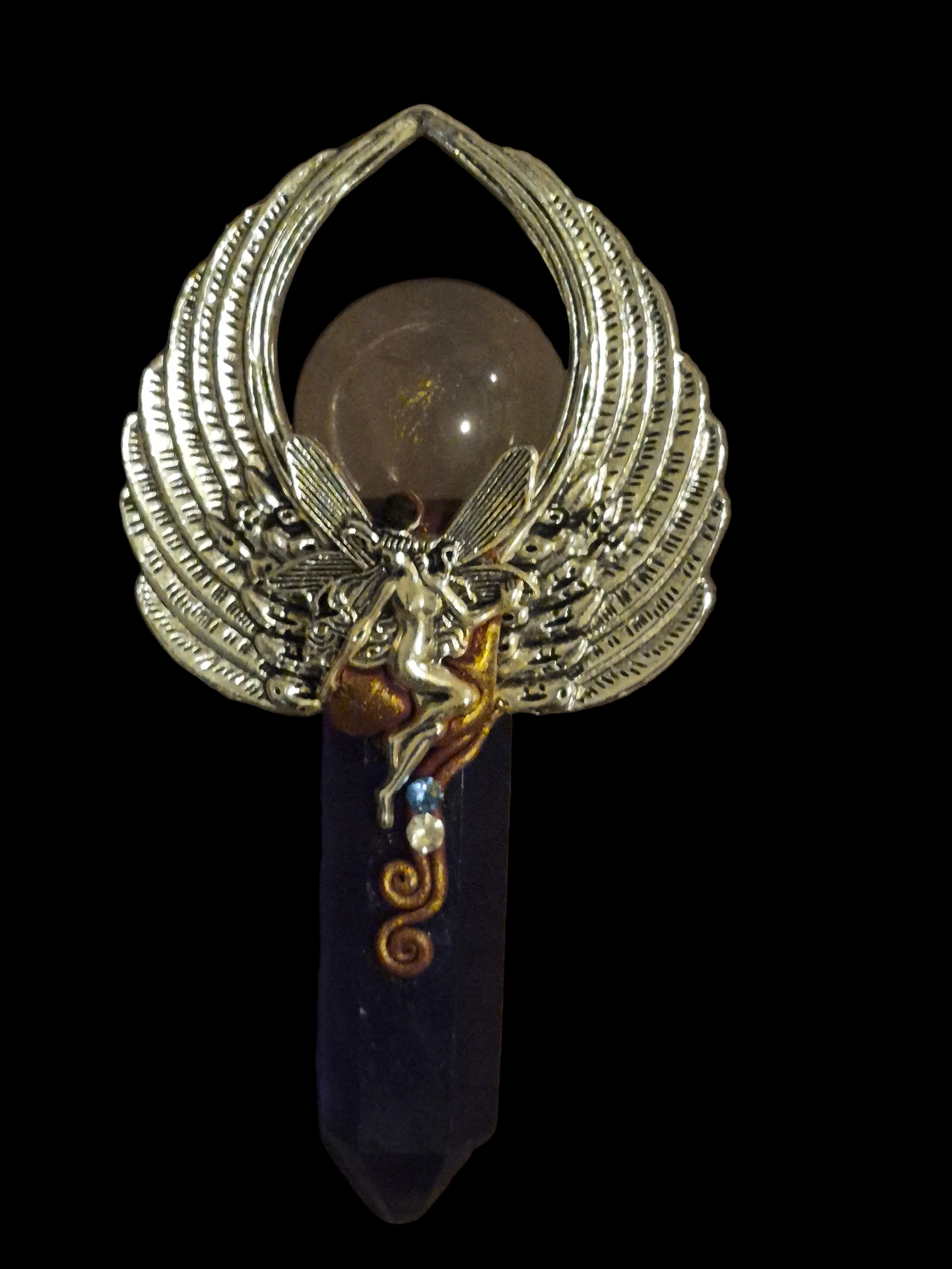 🧚‍♀️💜 Amethyst & Rose Quartz Fairy Energy Scepter 🪄✨