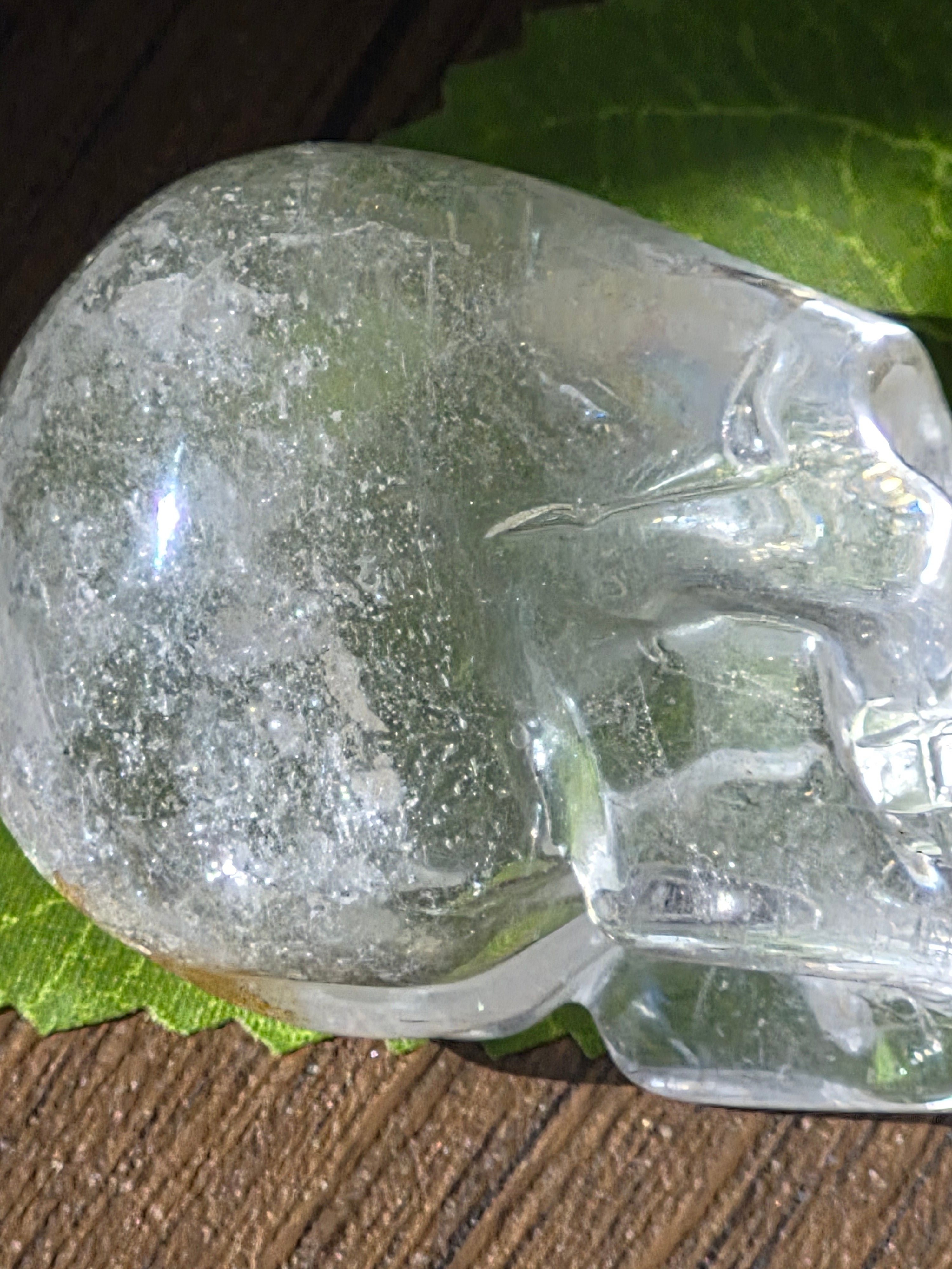 💀 Crystal Veil Clear Quartz Skull