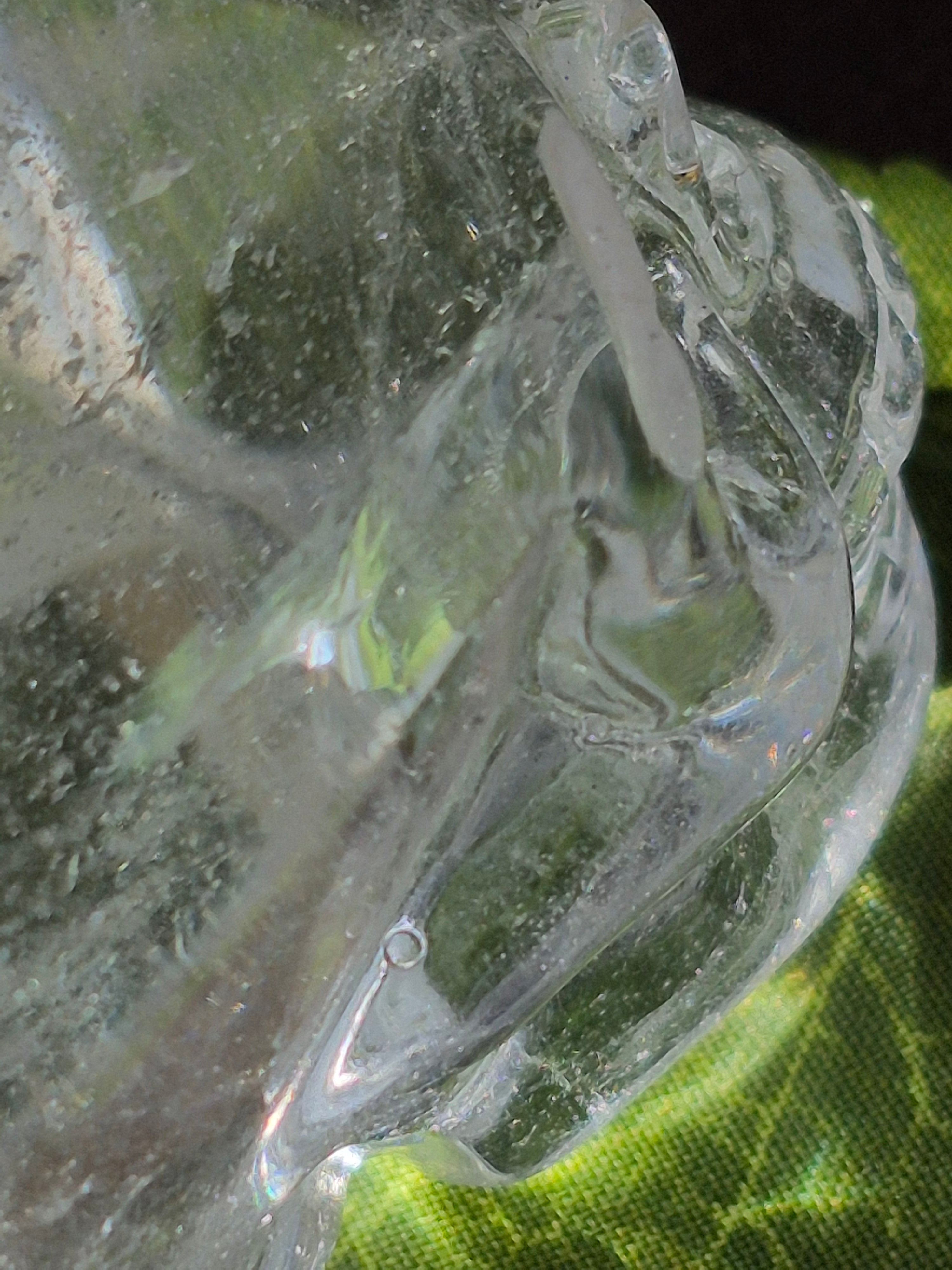 💀 Crystal Veil Clear Quartz Skull