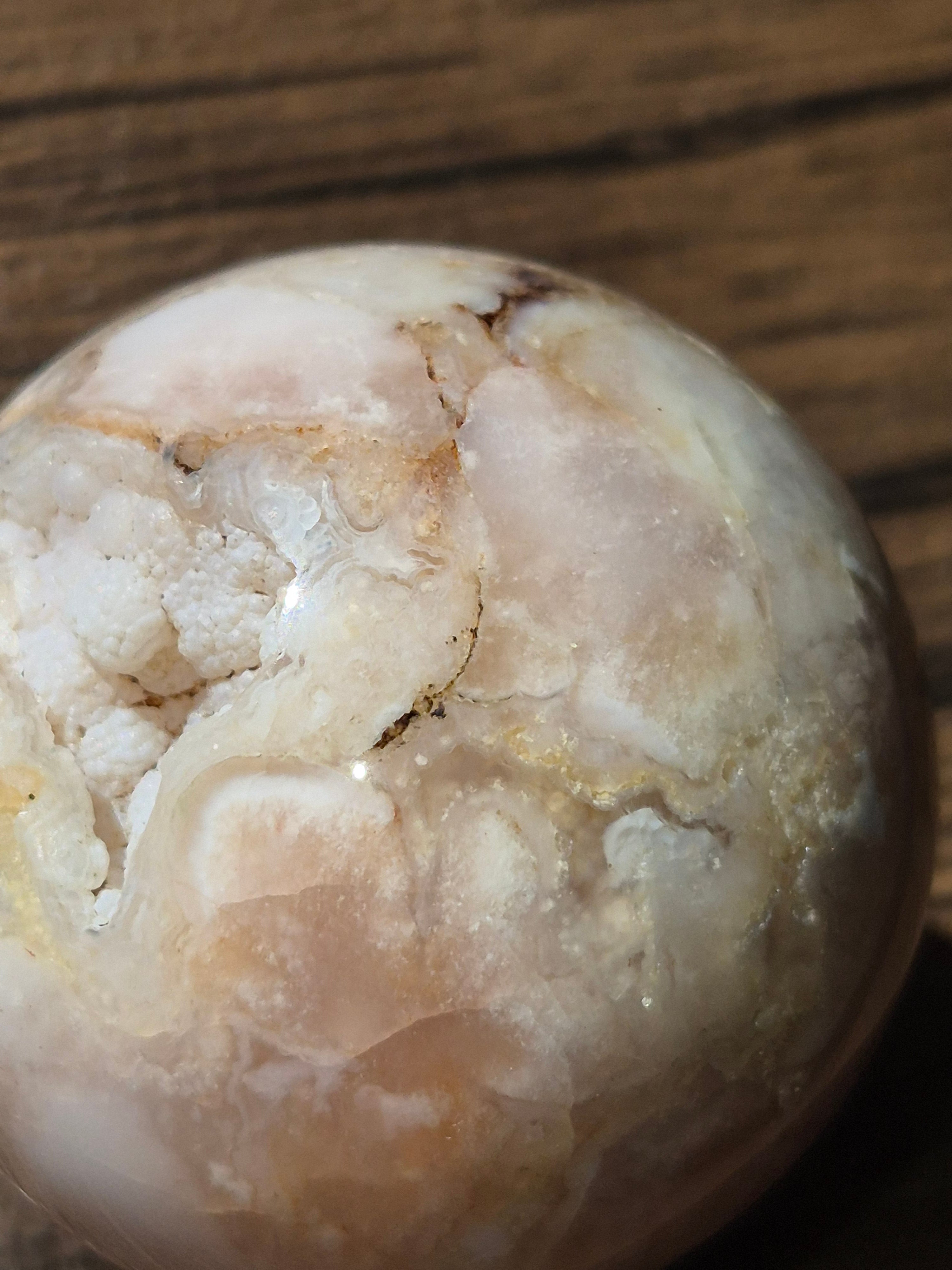 🌸 ✨️ Druzy Flower Agate Sphere [35mm]