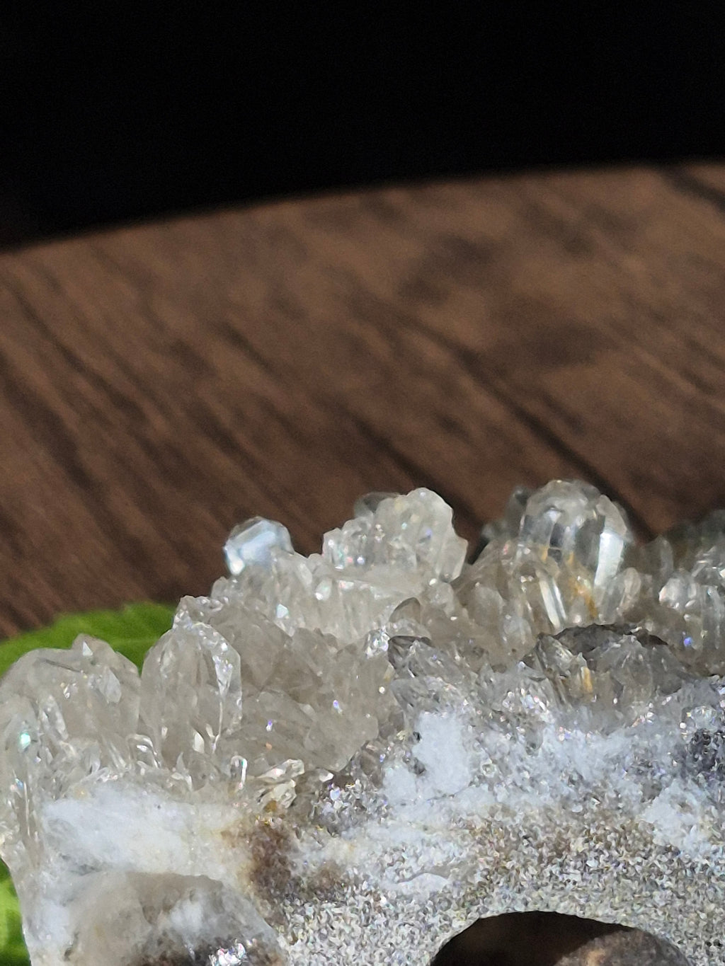 💀✨ Quartz Cluster Hand-Carved Skull