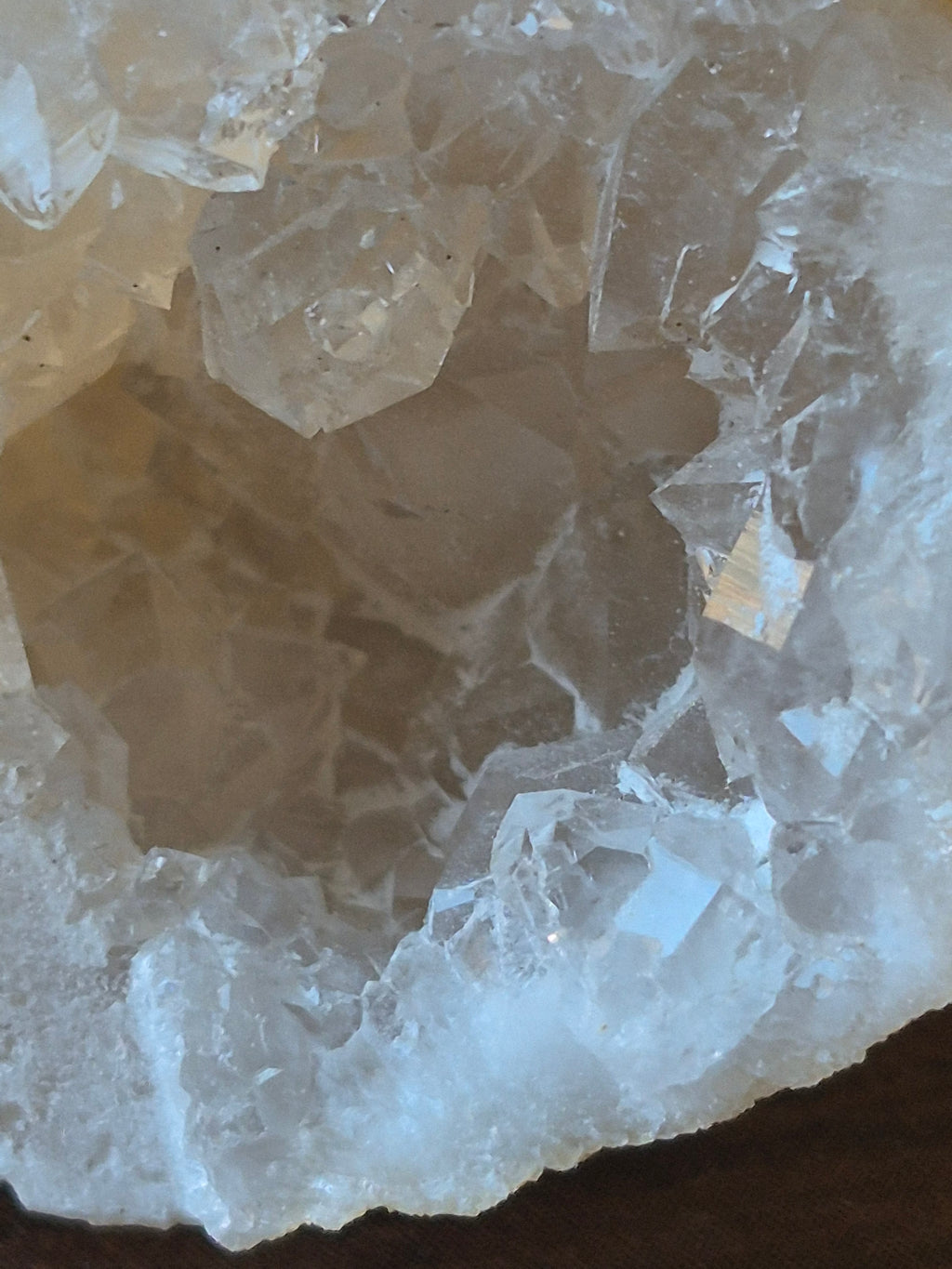 🤍 White Quartz Geode- Mini- Whole ✨️ Specimen No. 013
