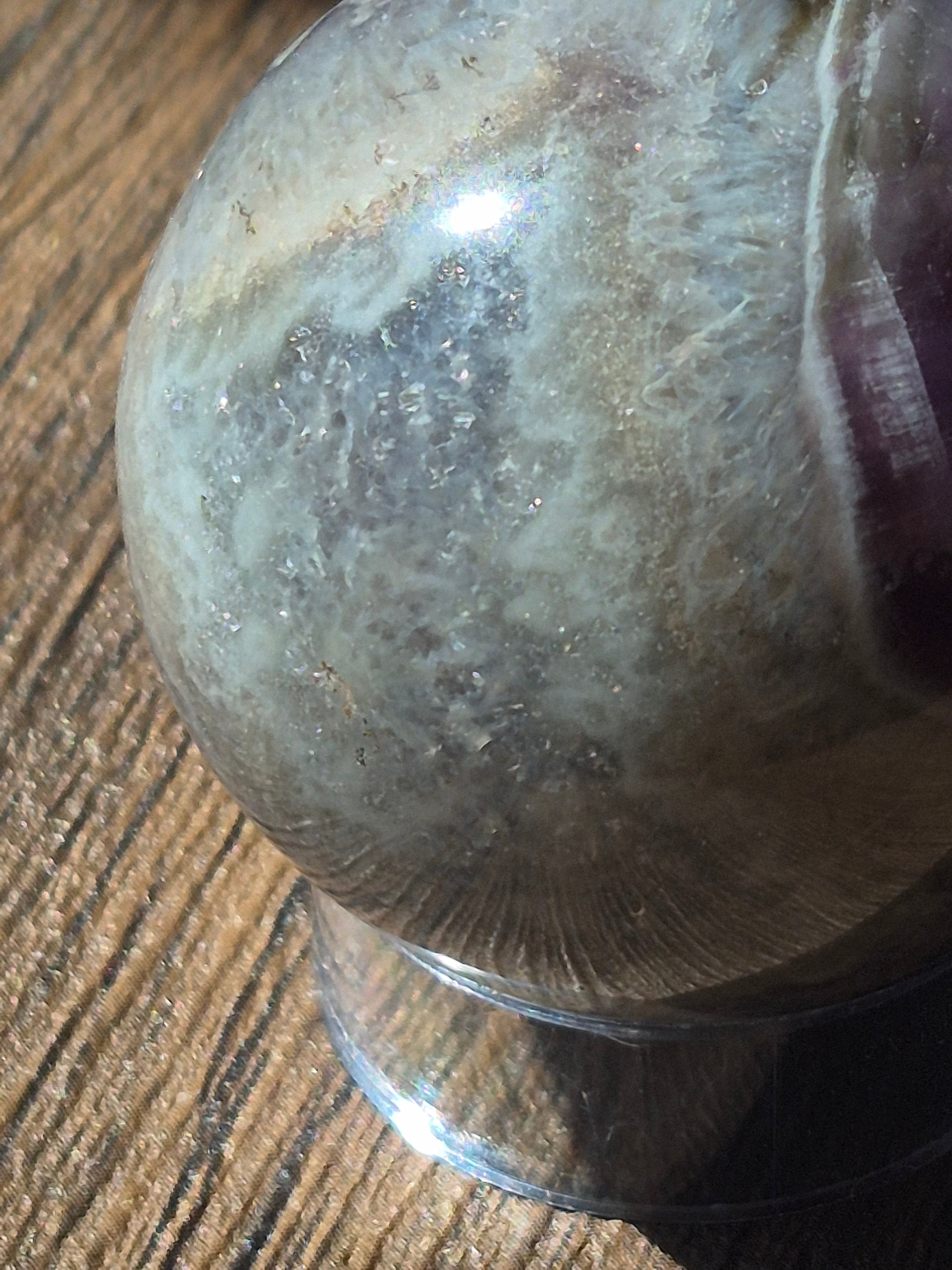 💜 Natural Amethyst Sphere | 40 mm | One-of-a-Kind Quartz Crystal