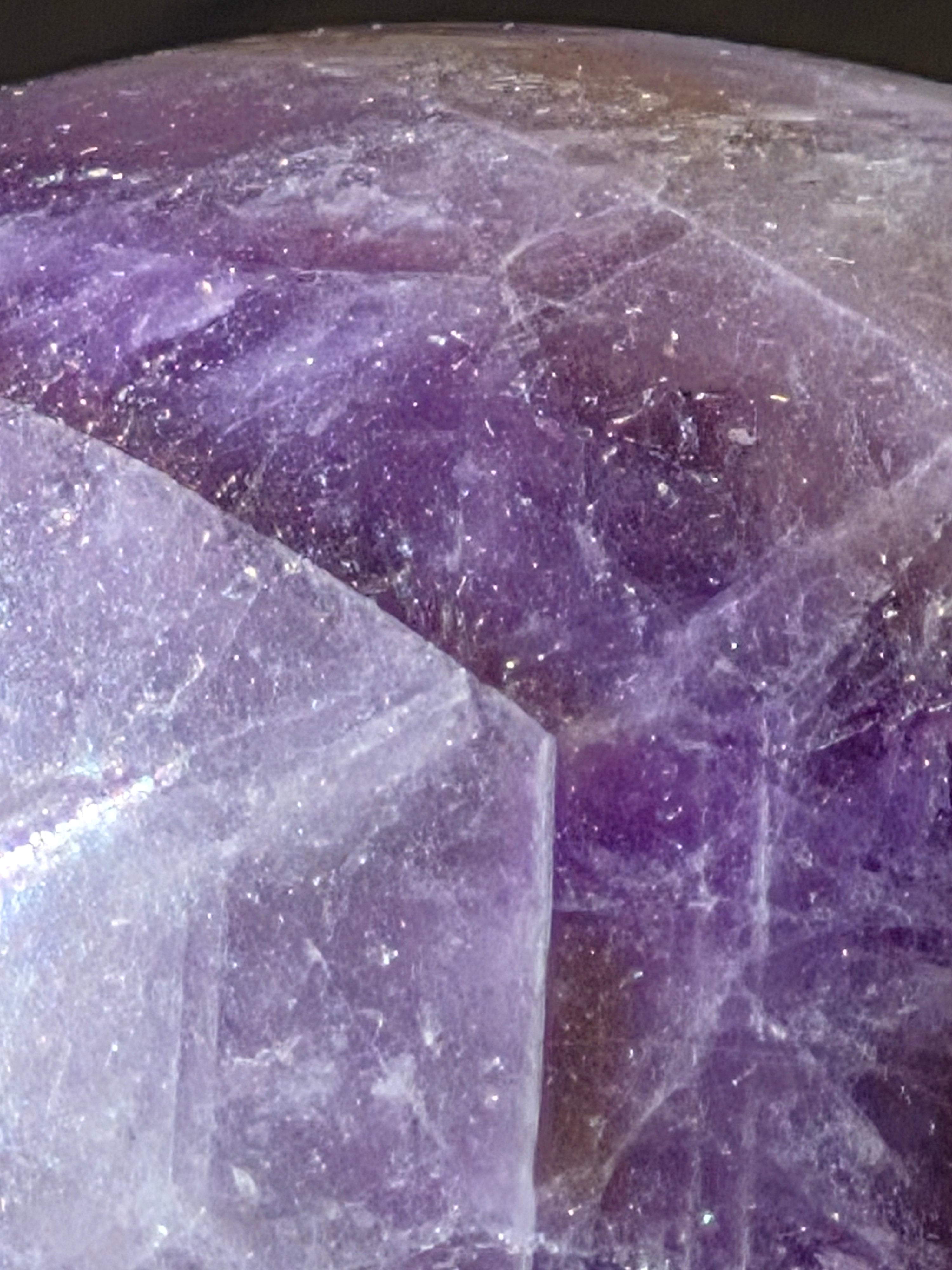 💜 Natural Amethyst Sphere | 50 mm | One-of-a-Kind Quartz Crystal