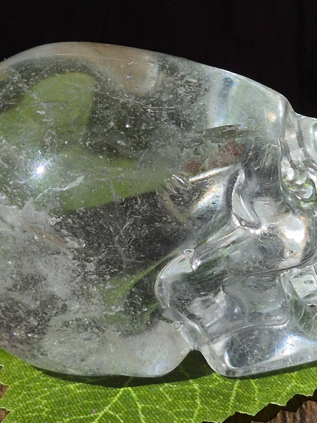 💀 Crystal Veil Clear Quartz Skull