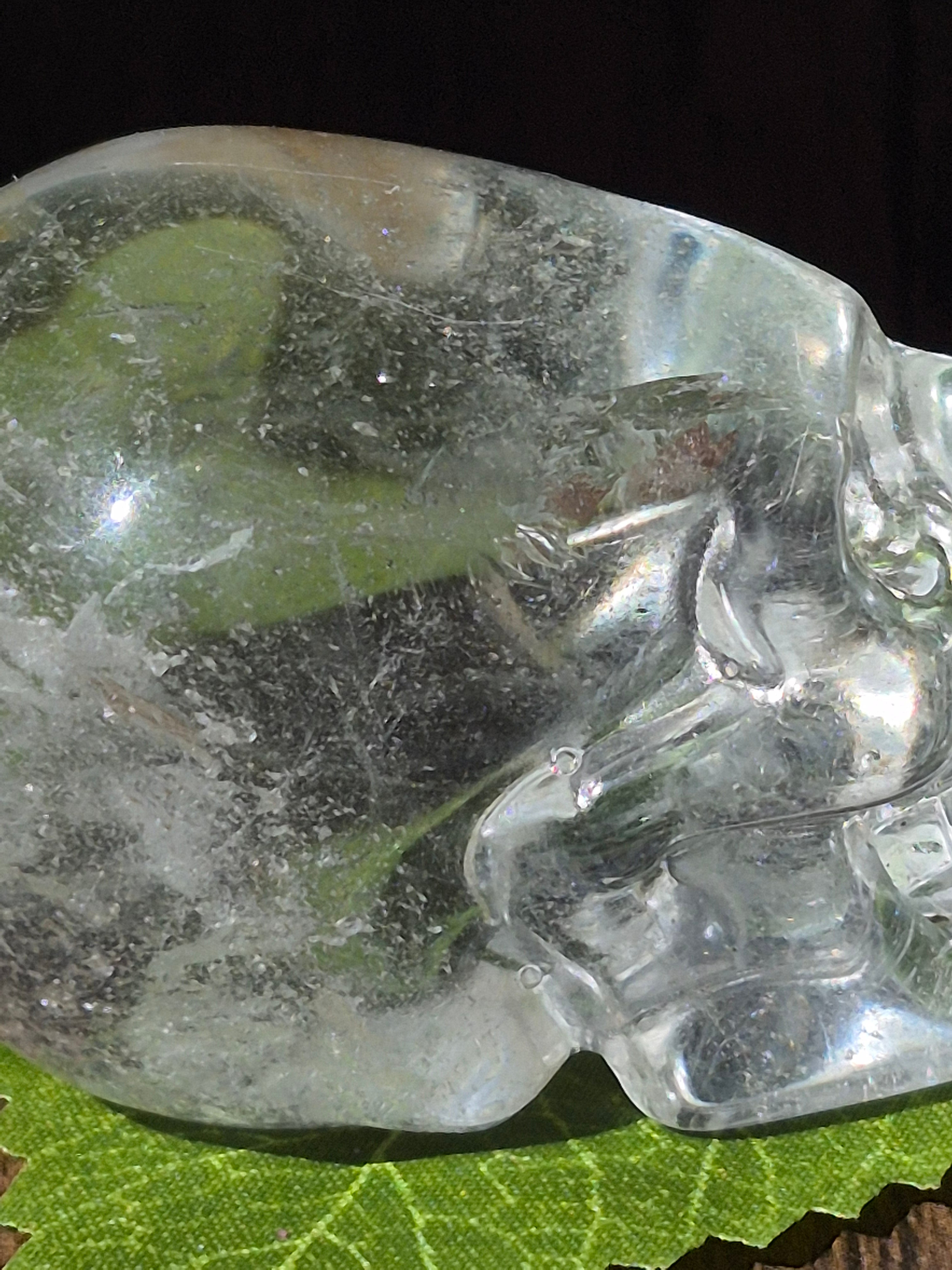 💀 Crystal Veil Clear Quartz Skull