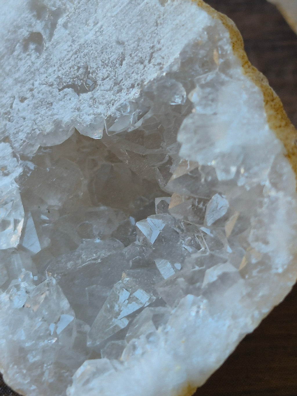 🤍 White Quartz Geode- Mini- Whole ✨️ Specimen No. 013