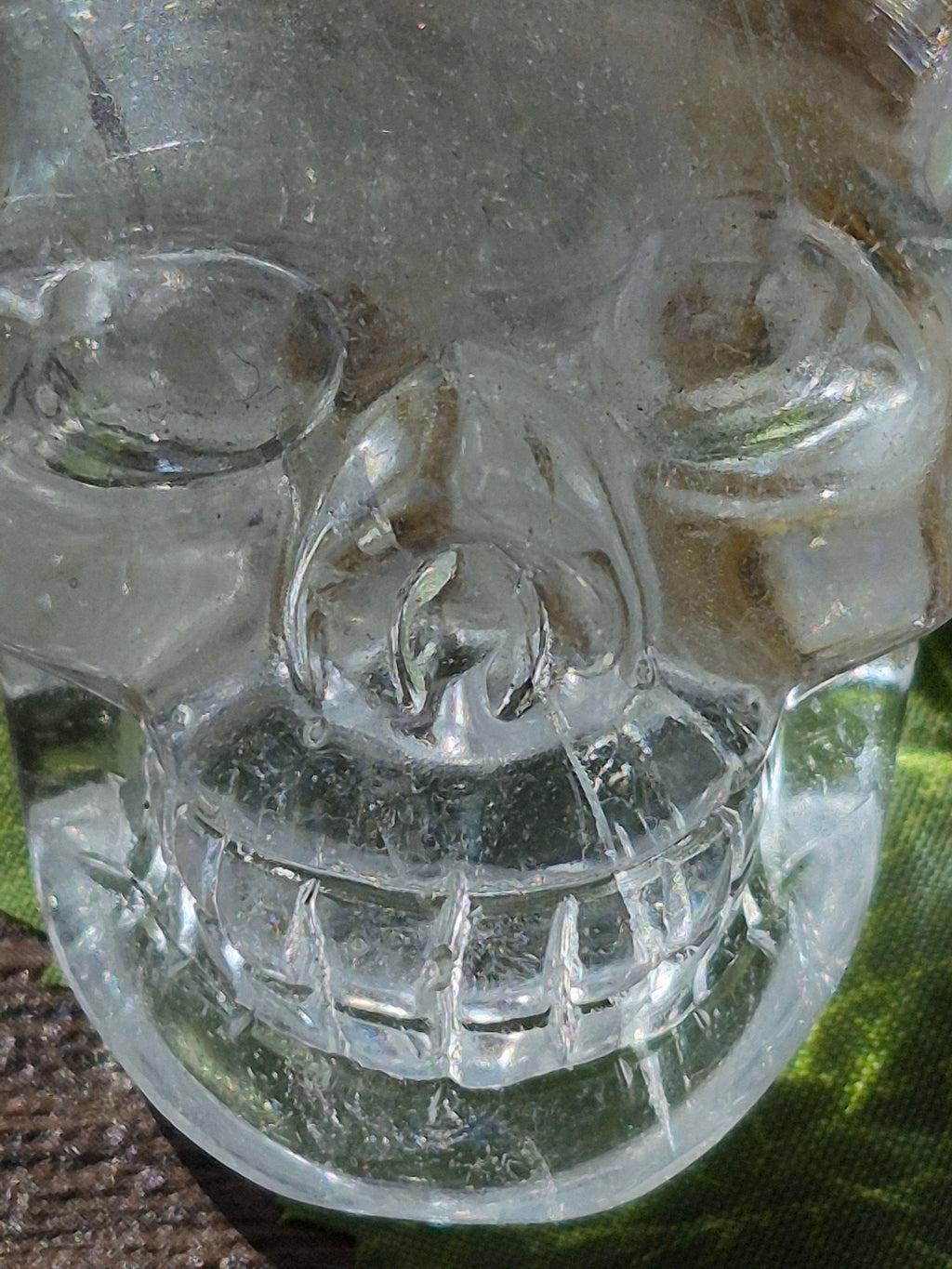 💀 Crystal Veil Clear Quartz Skull