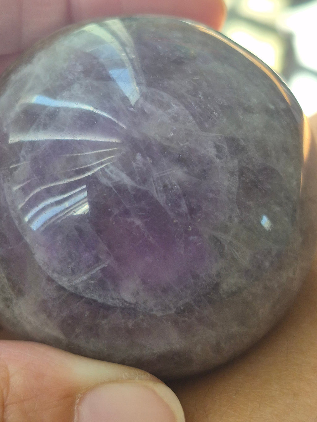 💜 Natural Amethyst Sphere | 50 mm | One-of-a-Kind Quartz Crystal