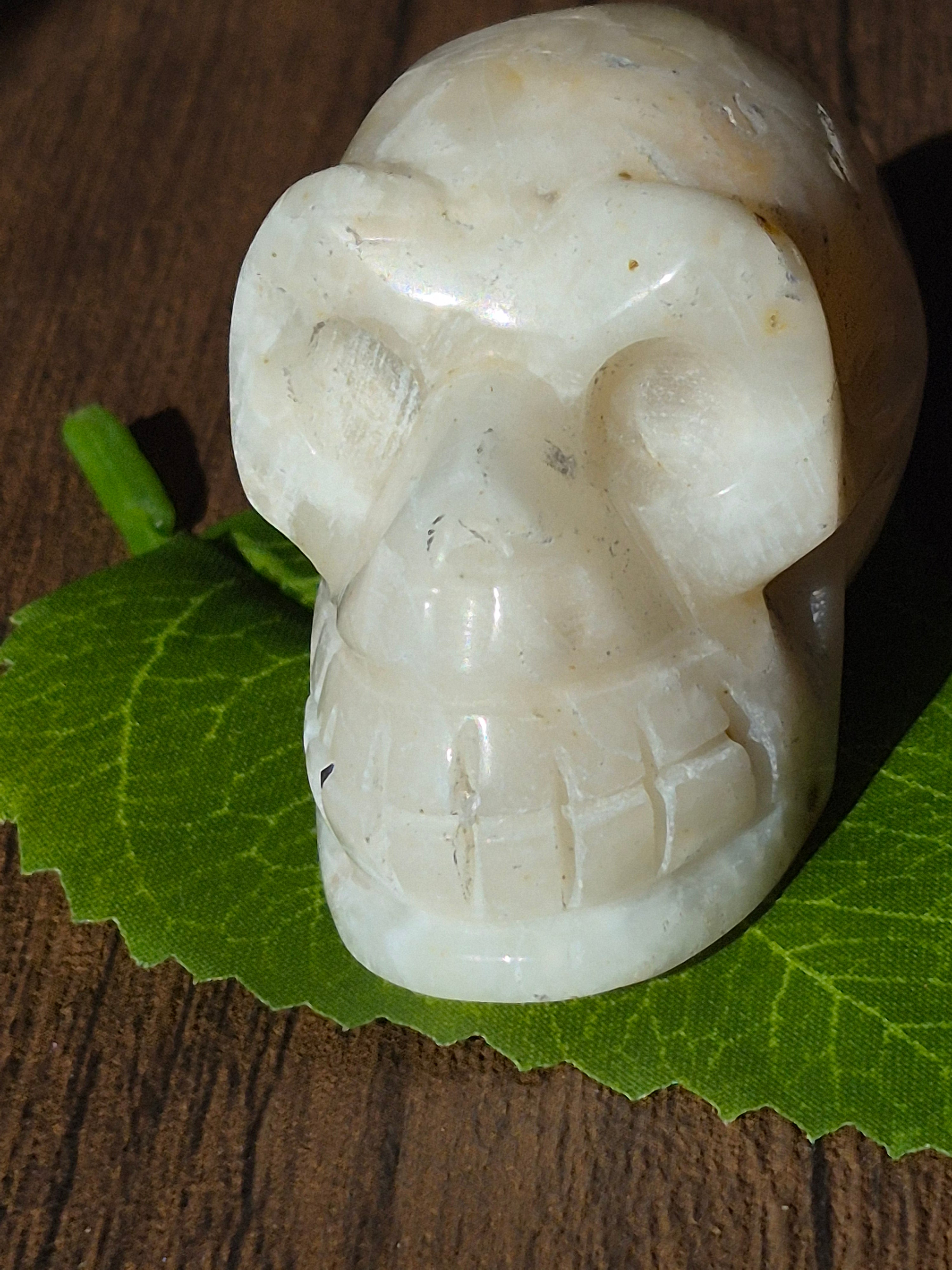 💀✨ White Quartz Hongshan-Inspired Ancient Guardian