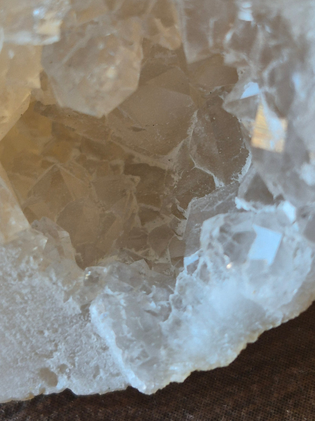 🤍 White Quartz Geode- Mini- Whole ✨️ Specimen No. 013