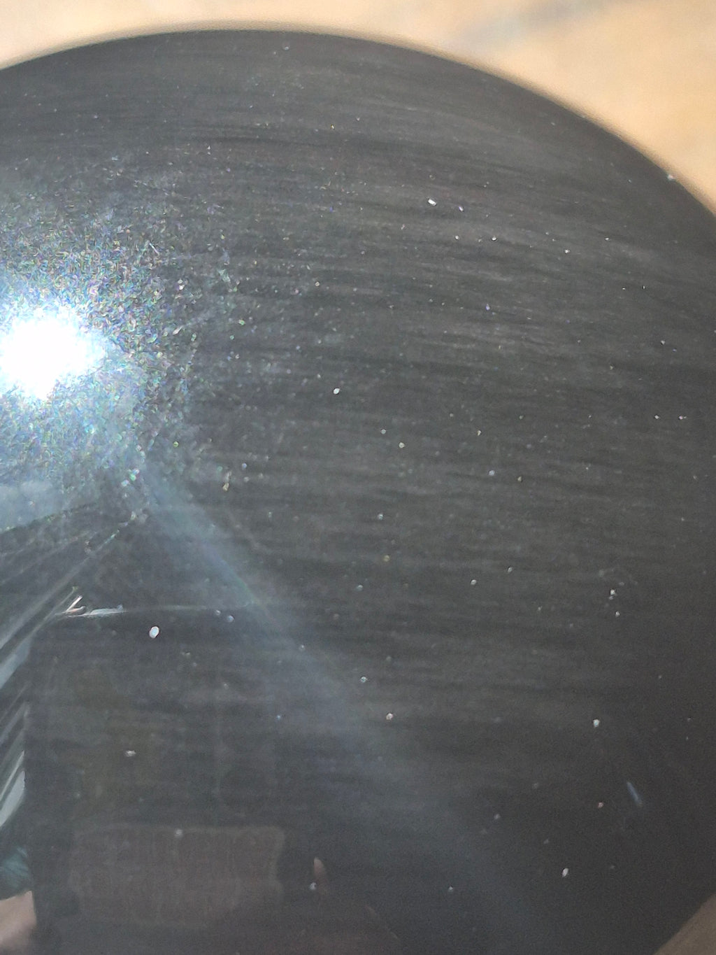 🌈 Hidden Aurora Rainbow Obsidian Sphere • 37 mm