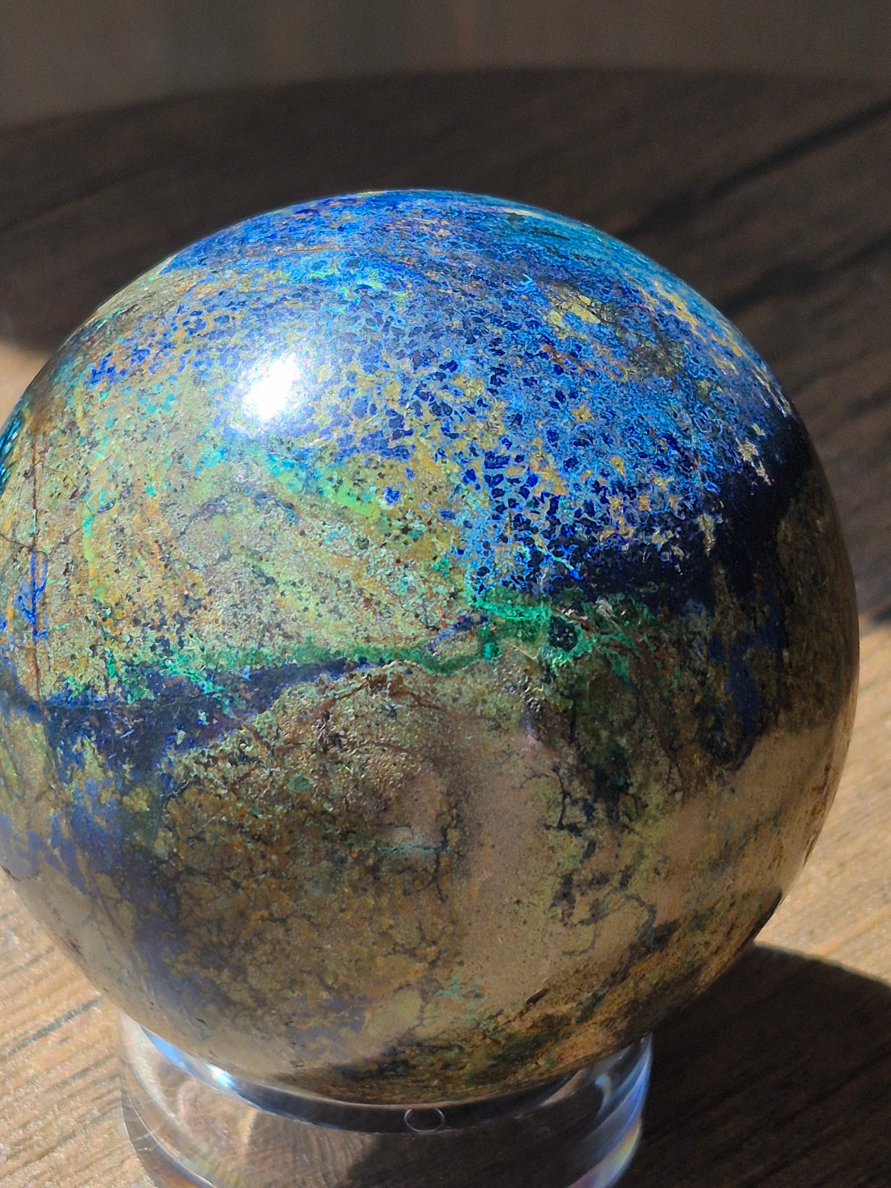 🌌 🌿 Azurite Malachite Sphere [65 mm]