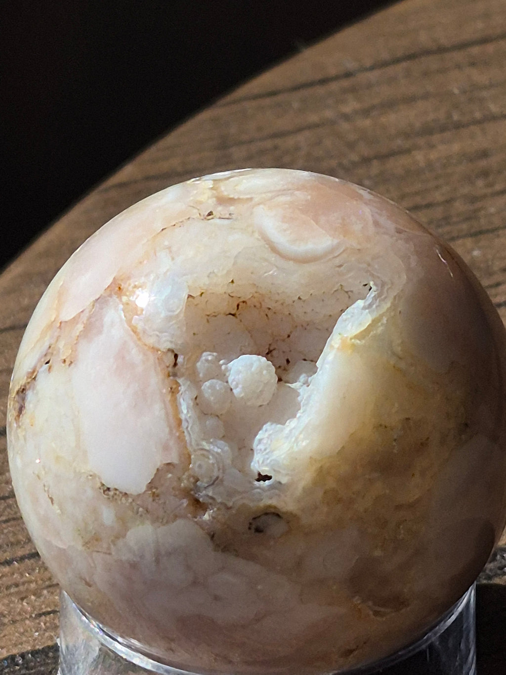 🌸 ✨️ Druzy Flower Agate Sphere [35mm]