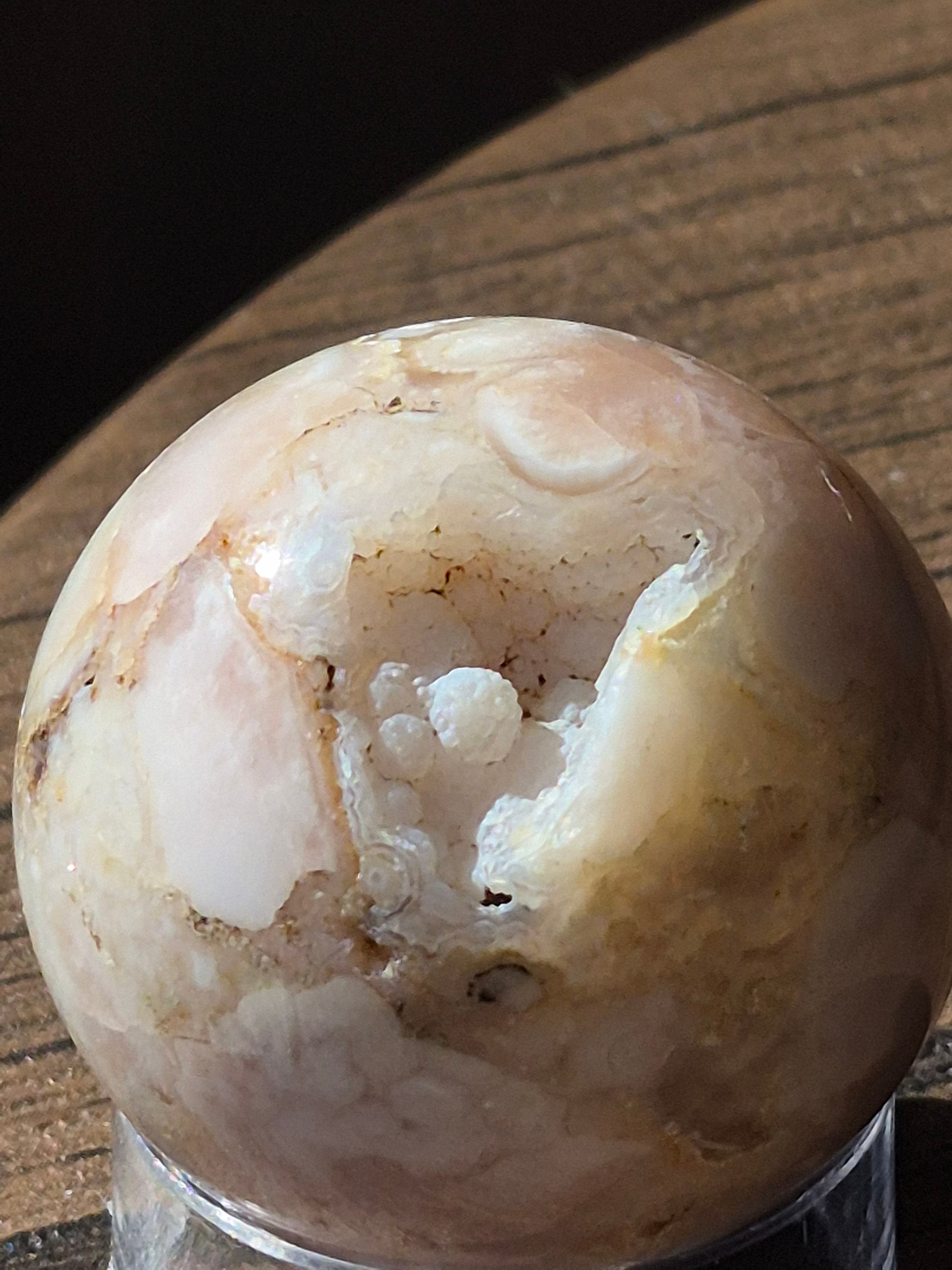 🌸 ✨️ Druzy Flower Agate Sphere [35mm]