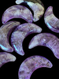 🌙 Amethyst Fairy Moon – Mini Crystal Crescent ✨