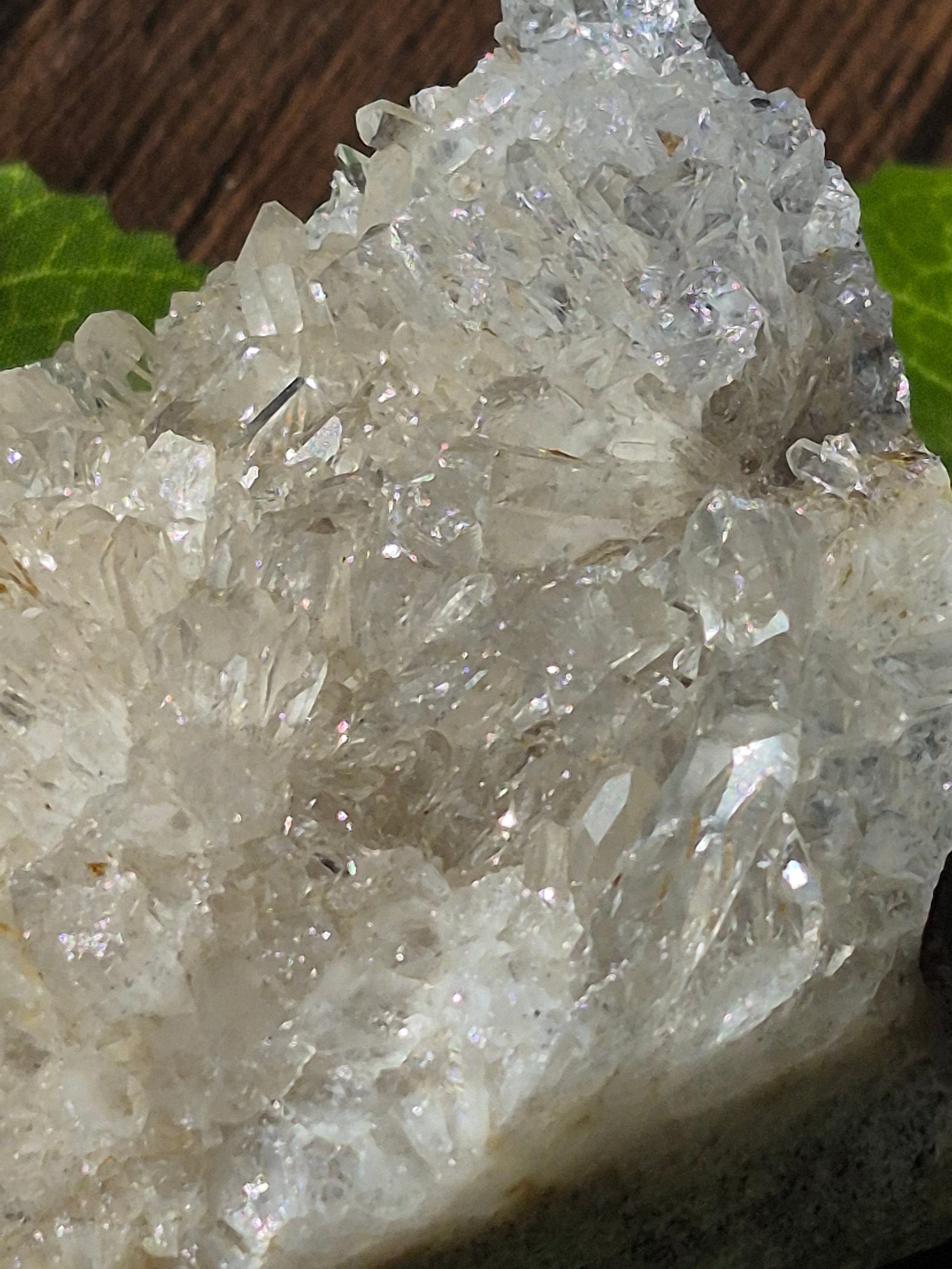 💀✨ Quartz Cluster Hand-Carved Skull