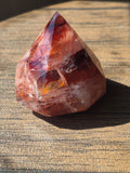 🔥 Fire Quartz Geometric Point