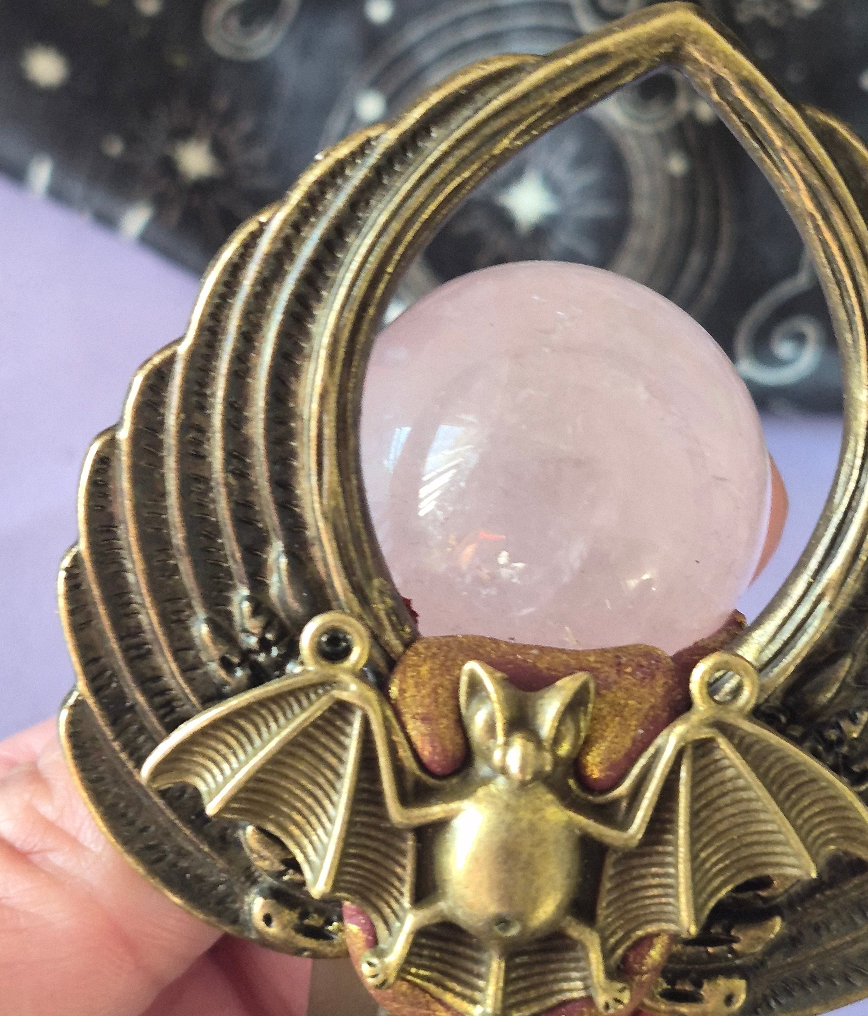 🦇 Sweetfang Fluorite & Rose Quartz Scepter 💚💗✨