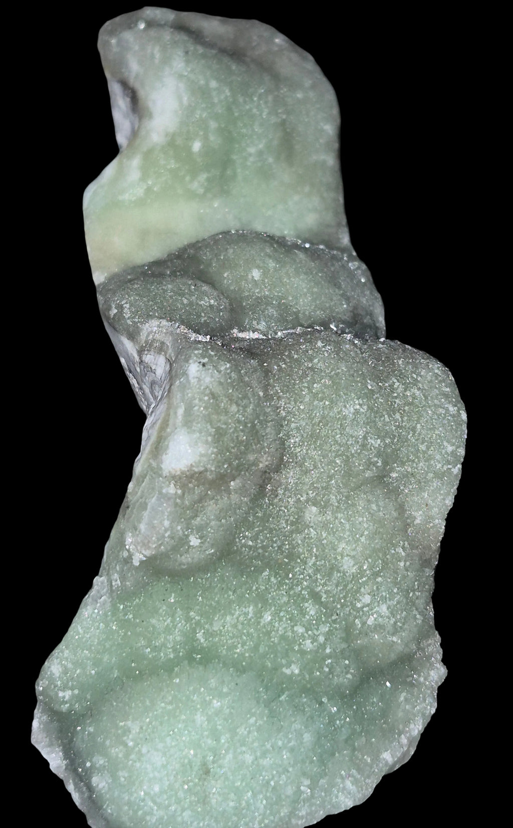 Green Aragonite – Druzy Cave Waves ⭐