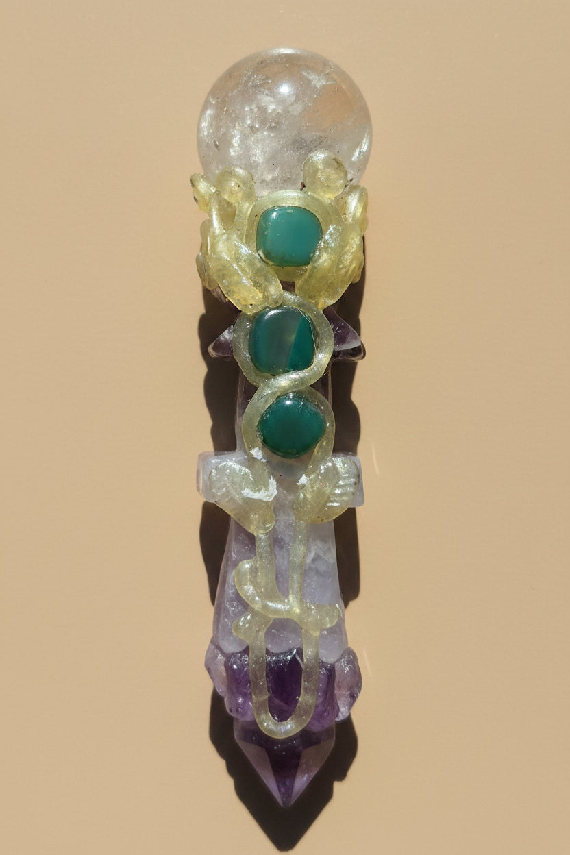 🗡️ Divine Power Amethyst Crystal Dagger 🔮 ✨