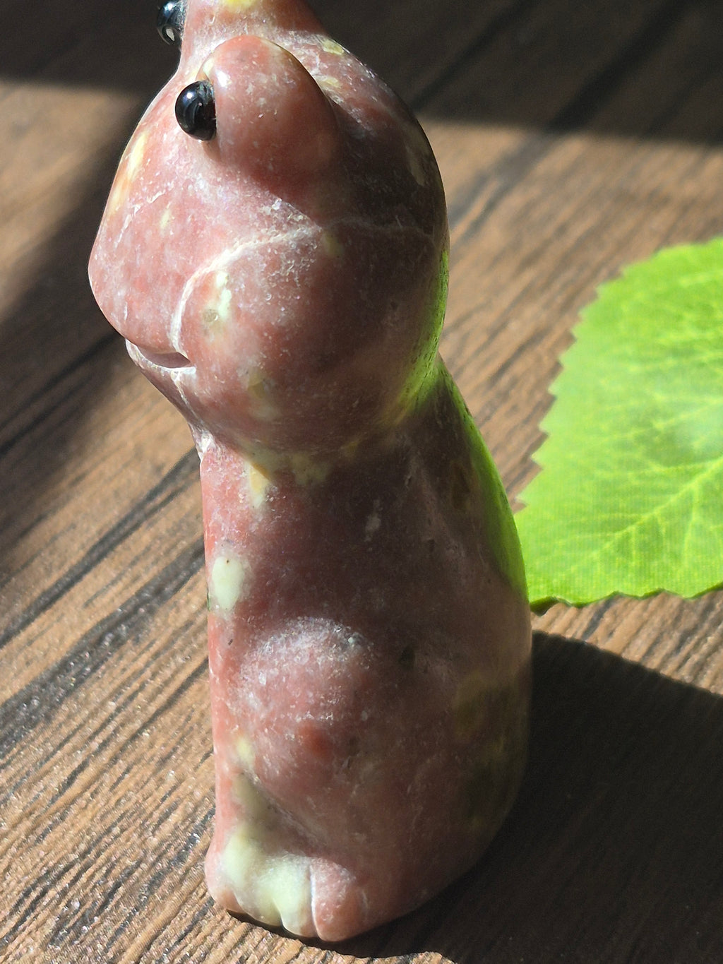 🐸 Leap of Love – Mother & Baby Plum Blossom Tourmaline Frog Family