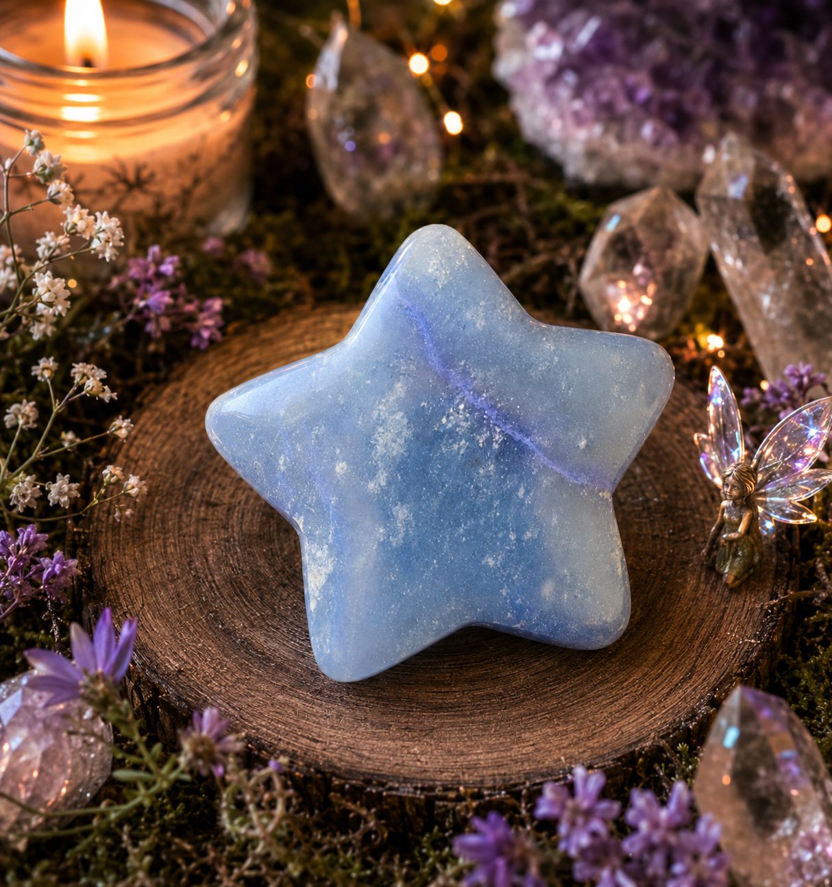 🌟Blue Aventurine Crystal Star