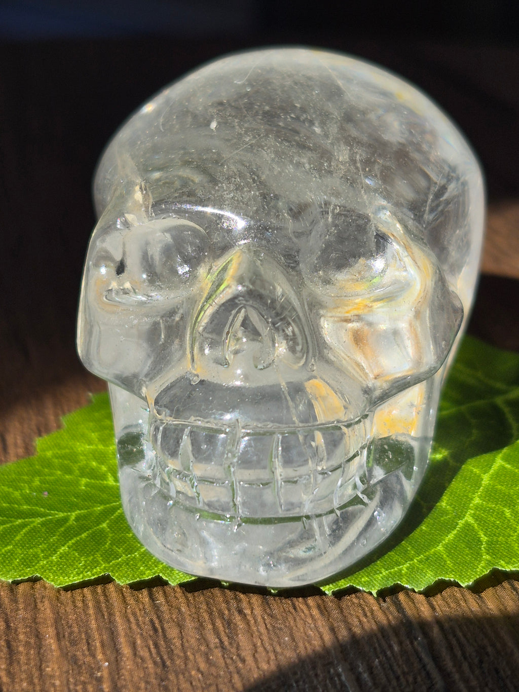 💀 Crystal Veil Clear Quartz Skull