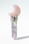 Moonweb Rose Quartz & Fluorite Scepter 🌙🕷️