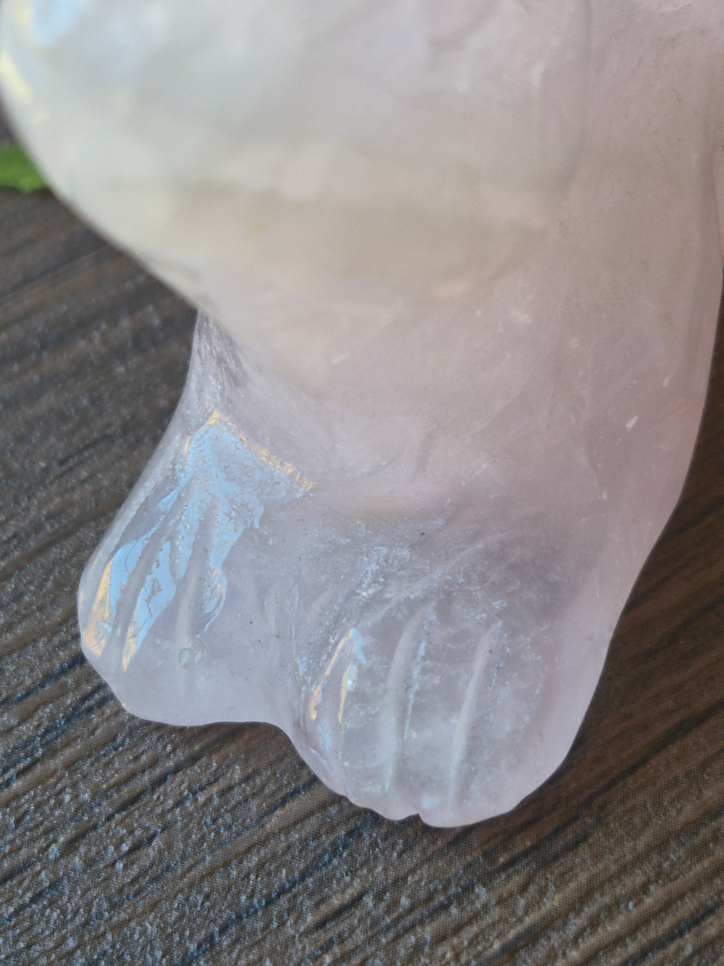 Rose Quartz Hand Carved Rabbit