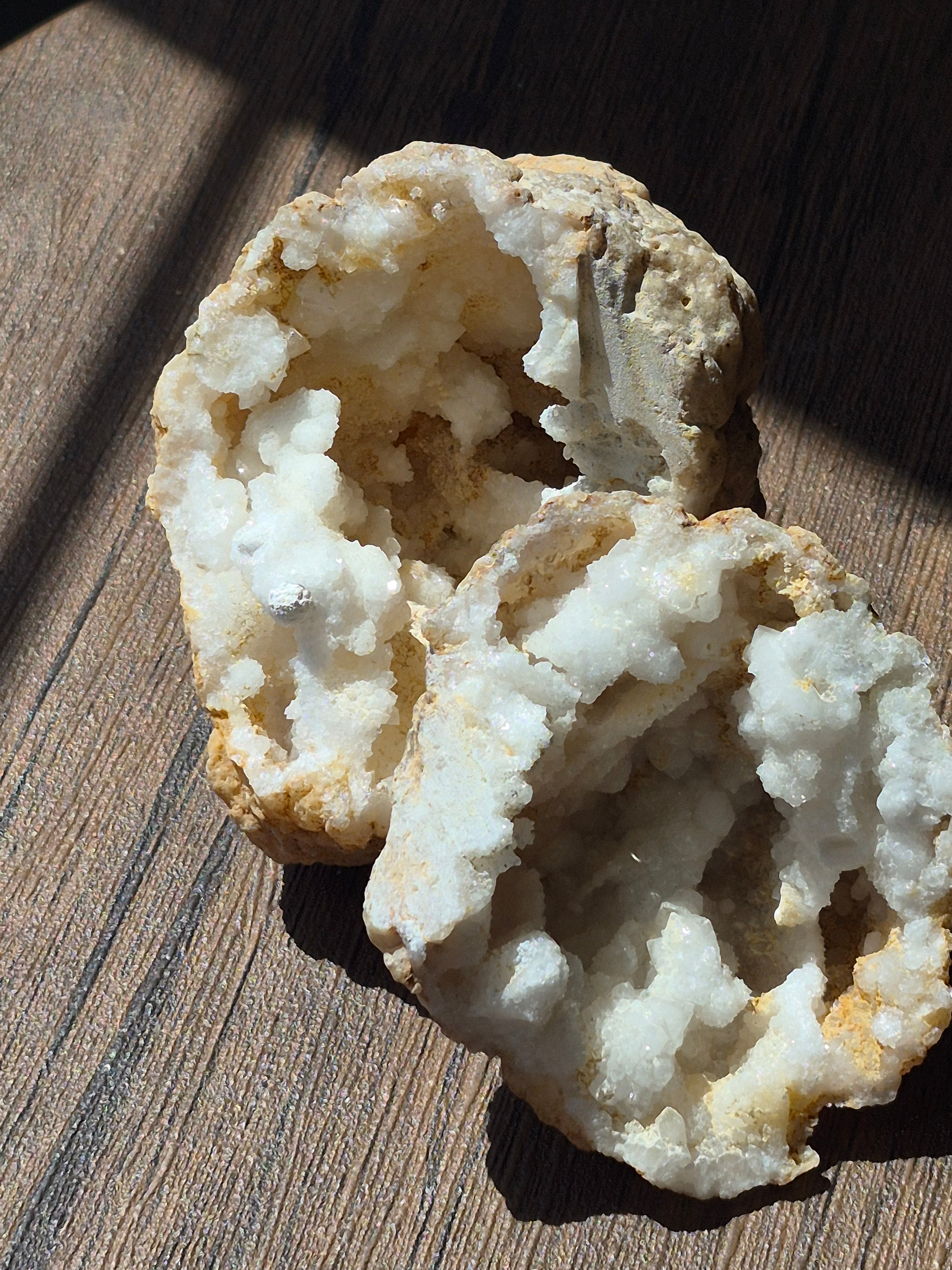 🤍White Quartz Geode- Whole ✨Specimen No. 005
