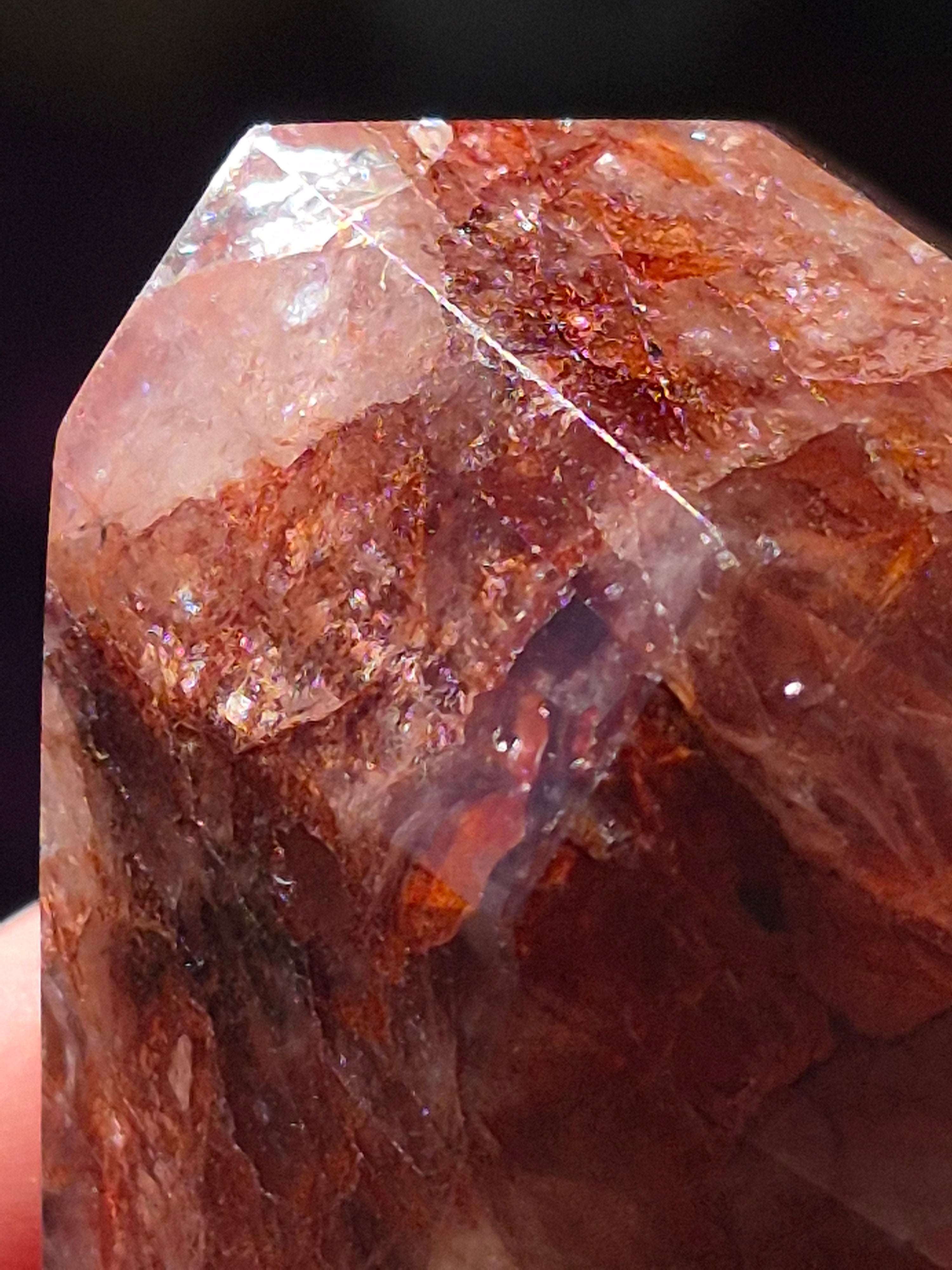 🔥 Fire Quartz Geometric Point