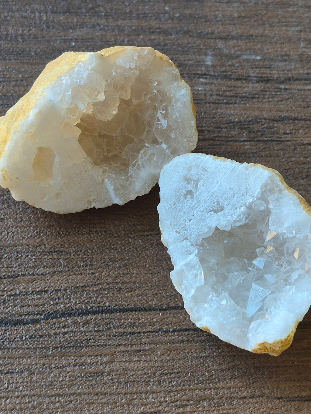 🤍 White Quartz Geode- Mini- Whole ✨️ Specimen No. 013