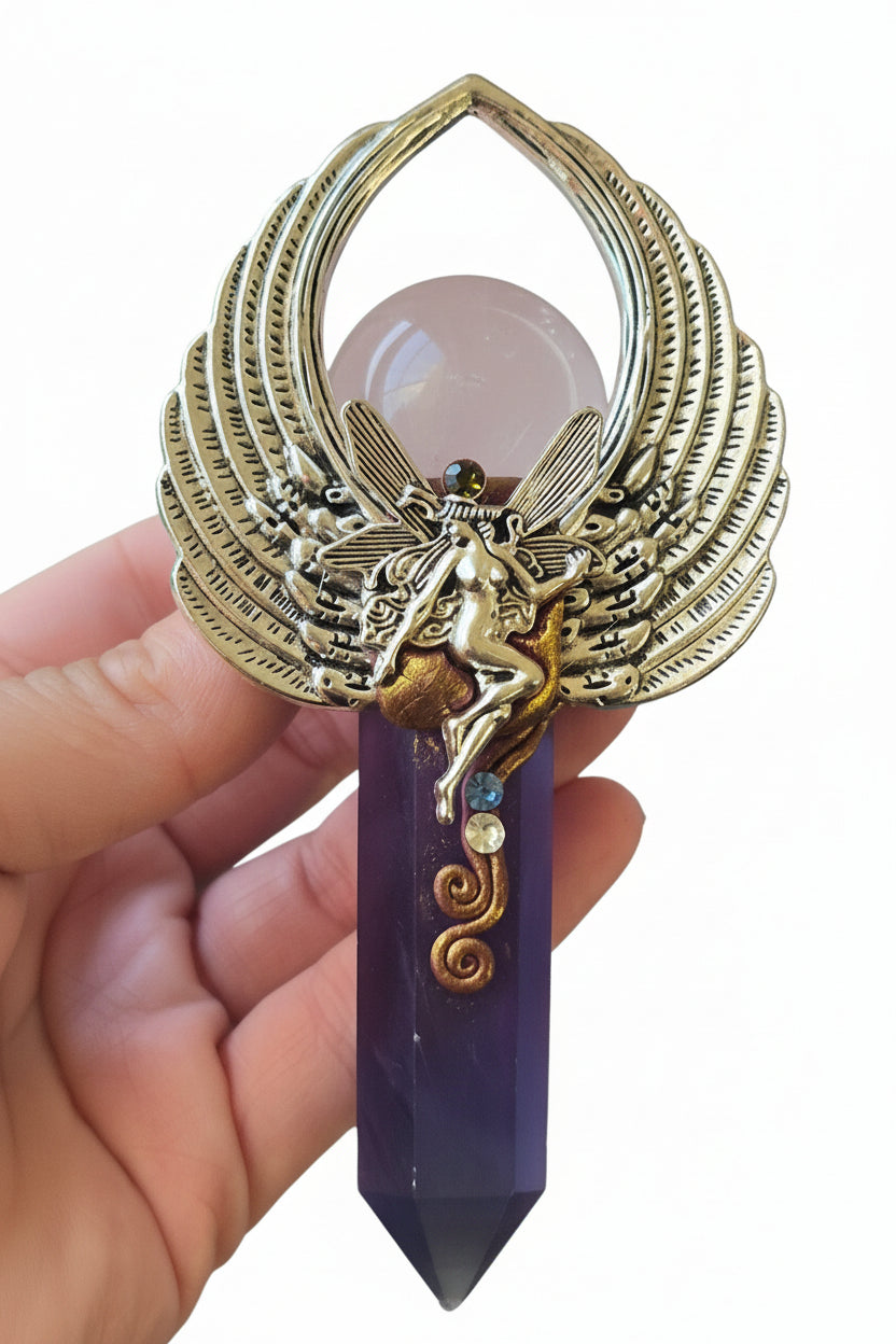 Moon Spell Fairy Fluorite Scepter 🧚‍♀️💜✨️