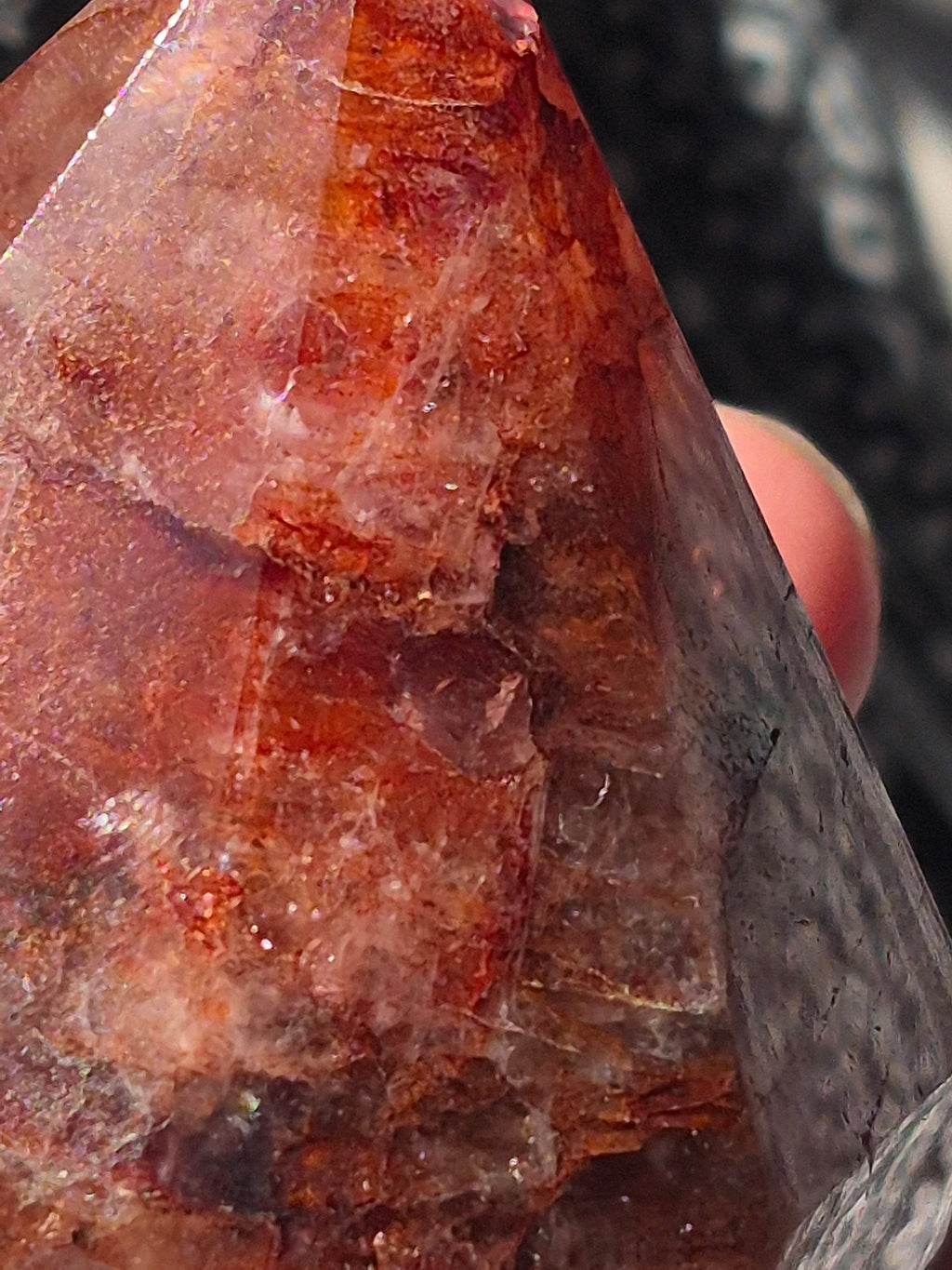 🔥 Fire Quartz Geometric Point