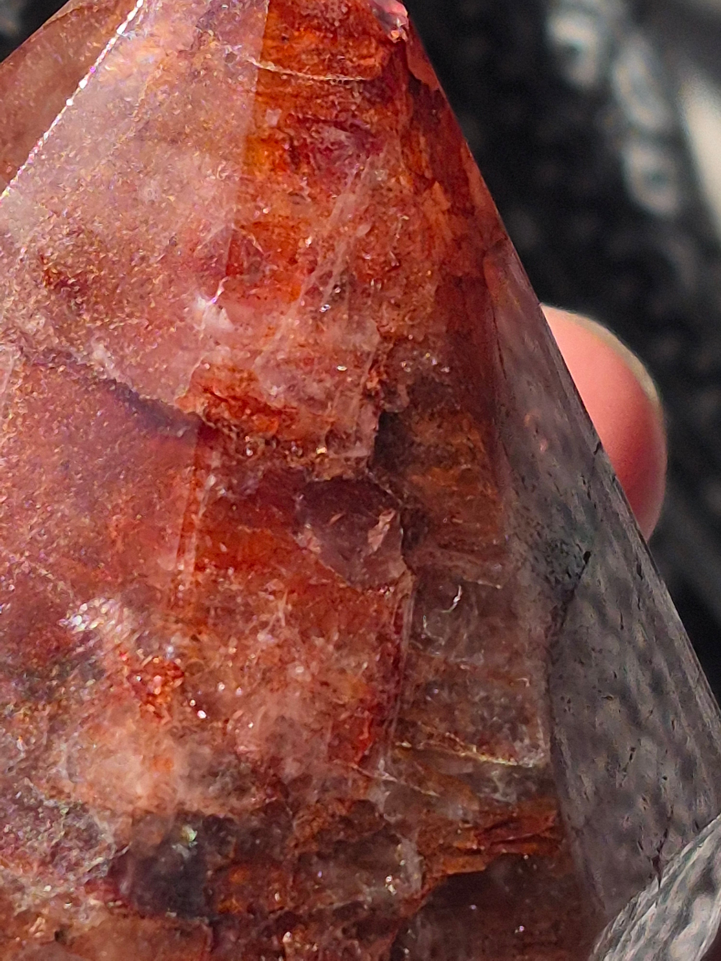 🔥 Fire Quartz Geometric Point