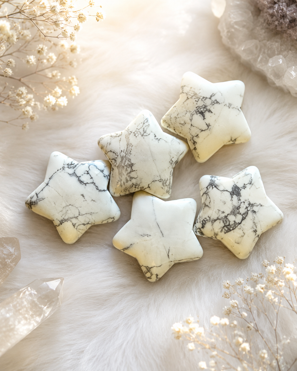🌟Howlite Crystal Star
