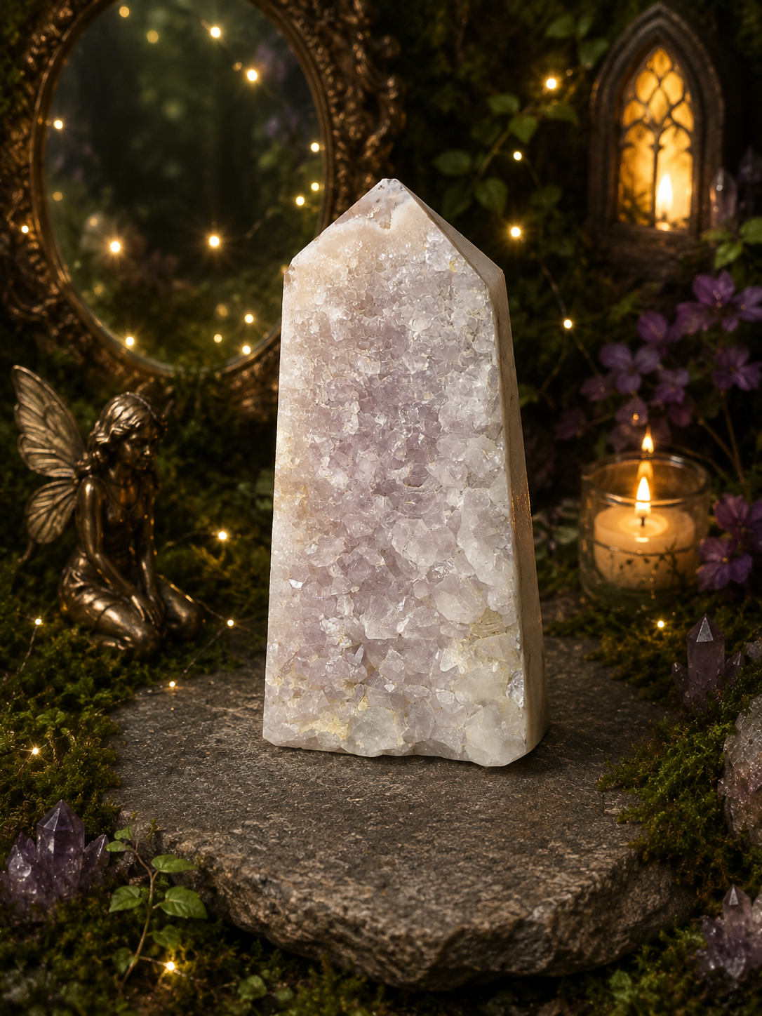 Lavender Frost Fairy Cave Tower ✨🧚‍♀️