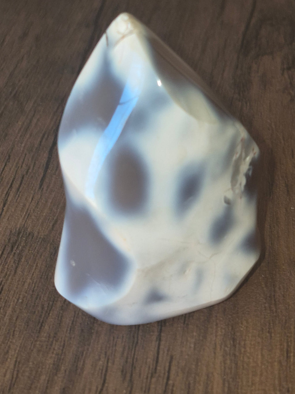 🤍✨️The Portal Stone – 188g Madagascar Orca Agate Flame with Druzy Cave