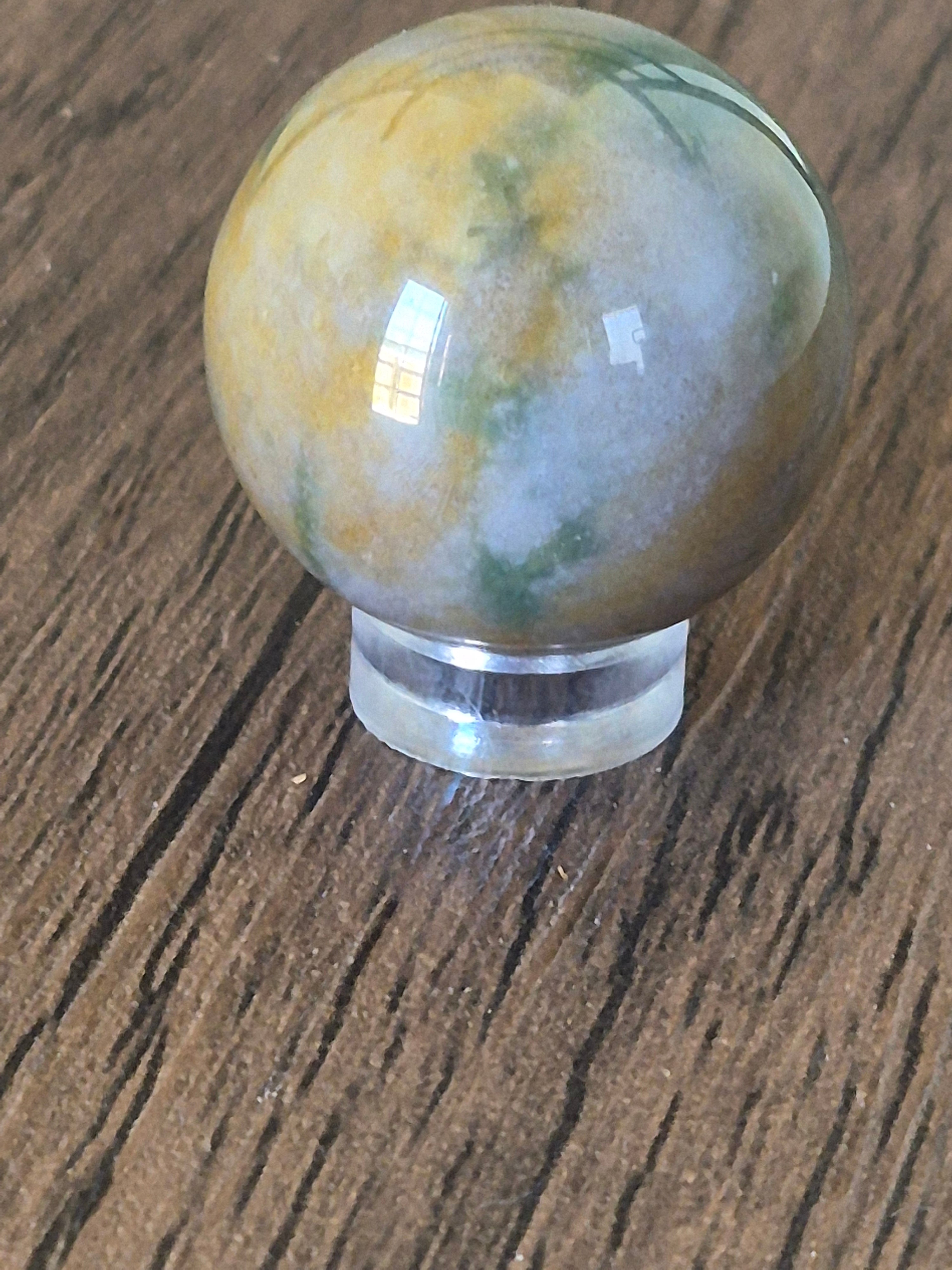 Sea-Green Ocean Jasper Sphere 🐚