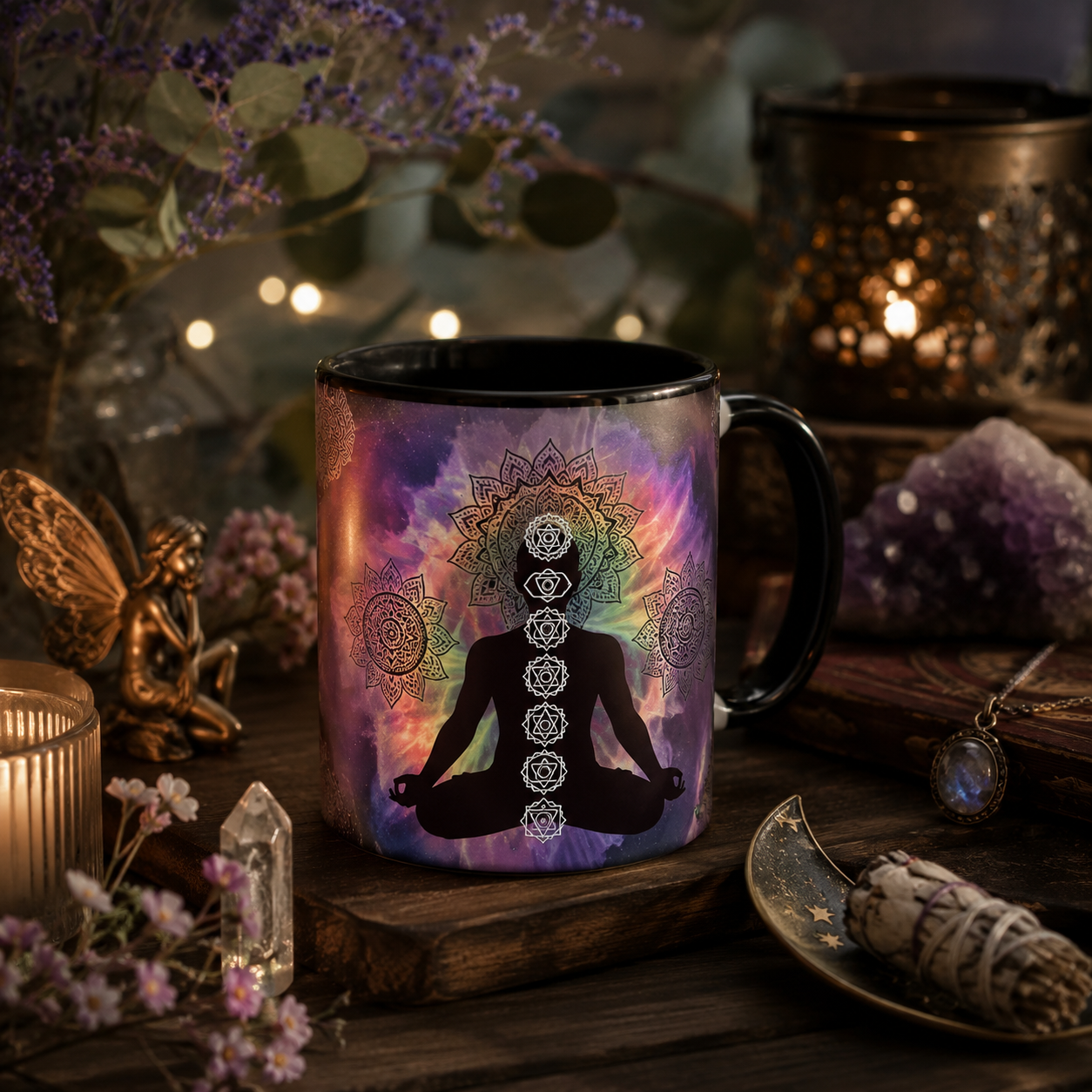 🌈 Seven Chakra Color-Changing Mug ☕✨