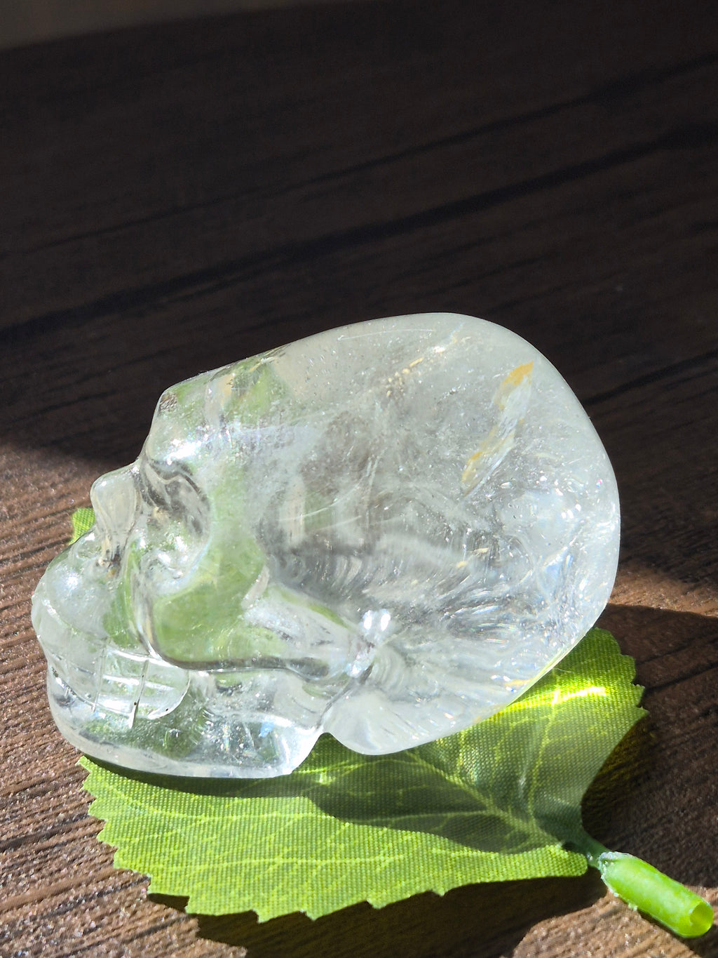 💀 Crystal Veil Clear Quartz Skull