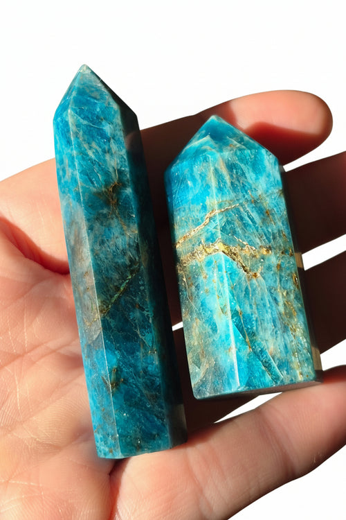 Blue Apatite Celestial Tide Towers ✨🧚‍♀️ | Set of 2 💙