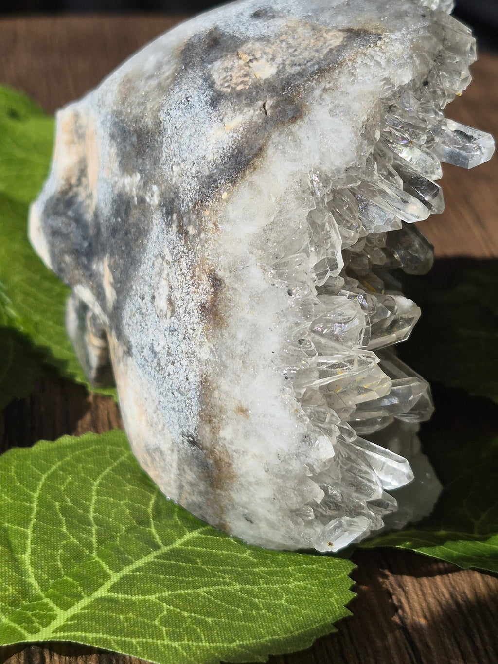🤍 Frozen Quartz Cluster Skull ⭐