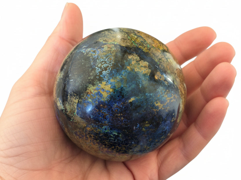 🌌 Enchanted Earth Azurite Malachite Sphere 🌿