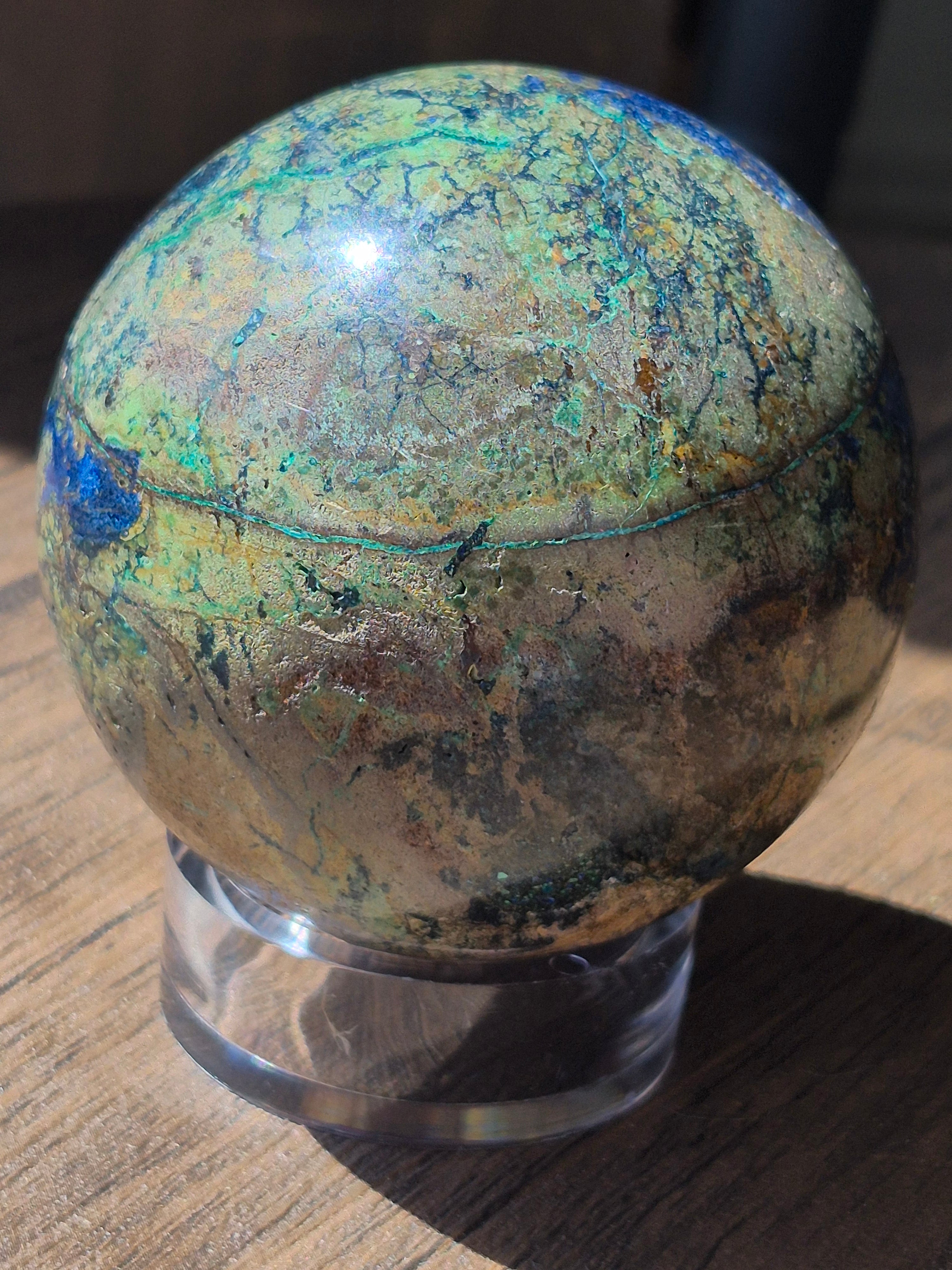🌌 🌿 Azurite Malachite Sphere [65 mm]