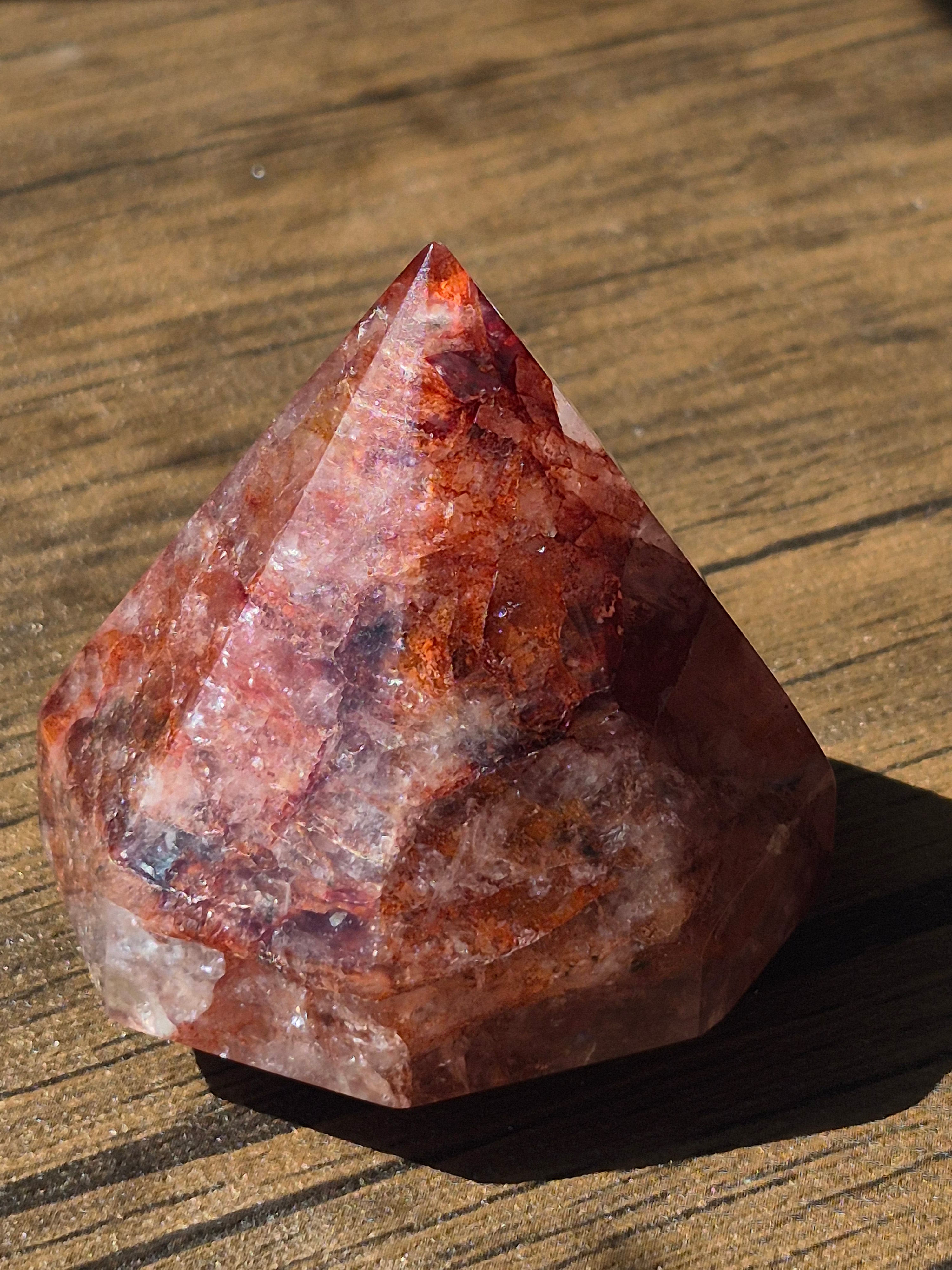 🔥 Fire Quartz Geometric Point