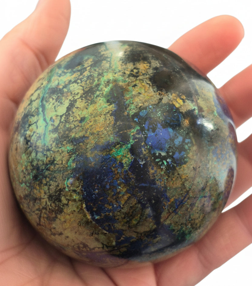 🌌 Enchanted Earth Azurite Malachite Sphere 🌿